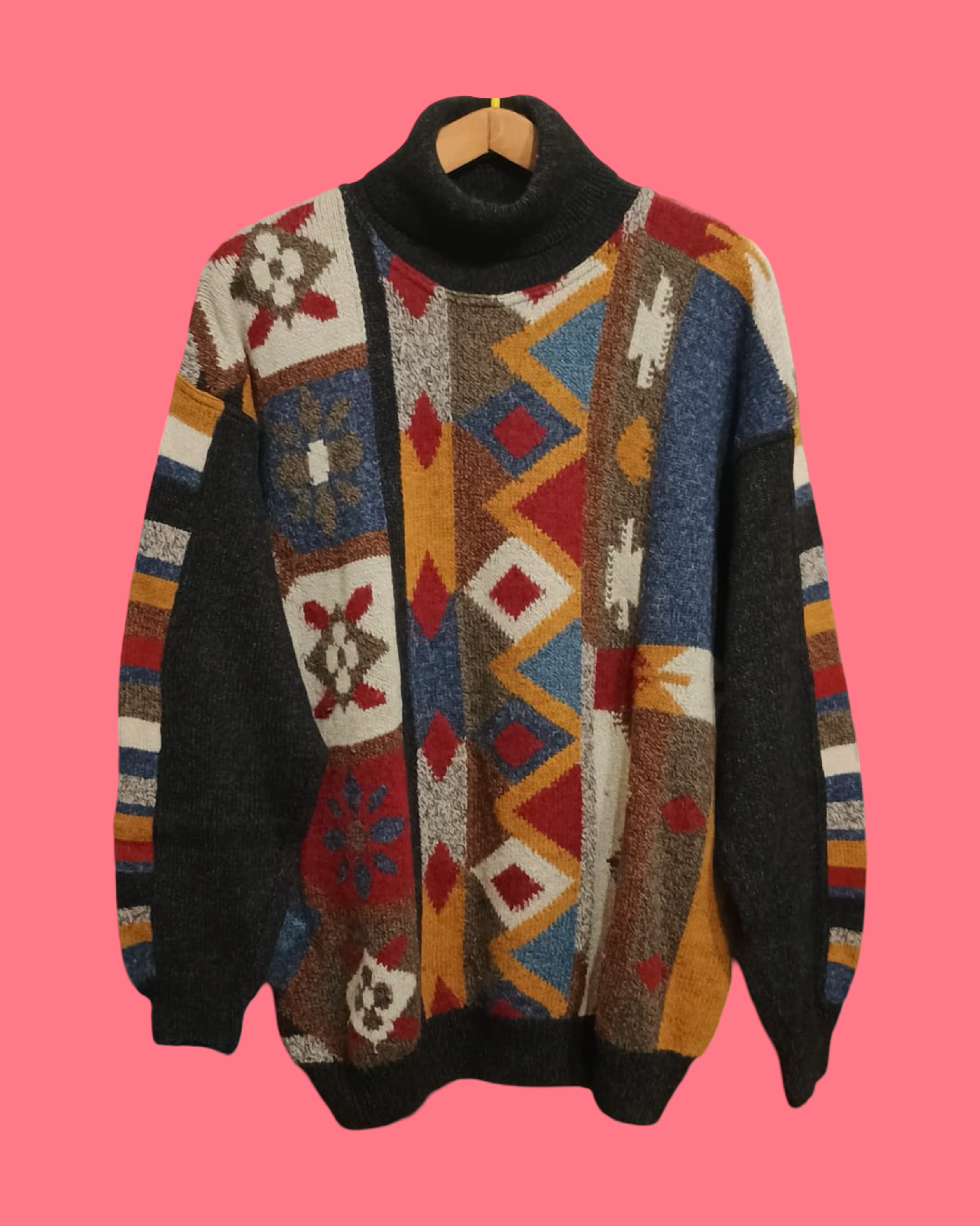 Vintage Multicolor Fantasy 90's Sweater Unisex Size XL