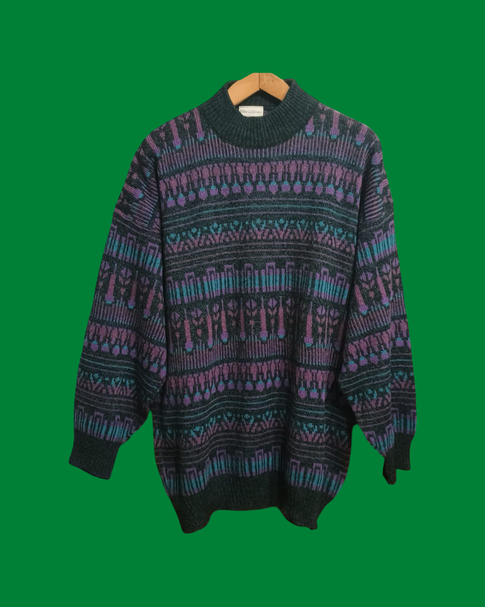 Vintage Multicolor Fantasy 90's Sweater Unisex Size XL