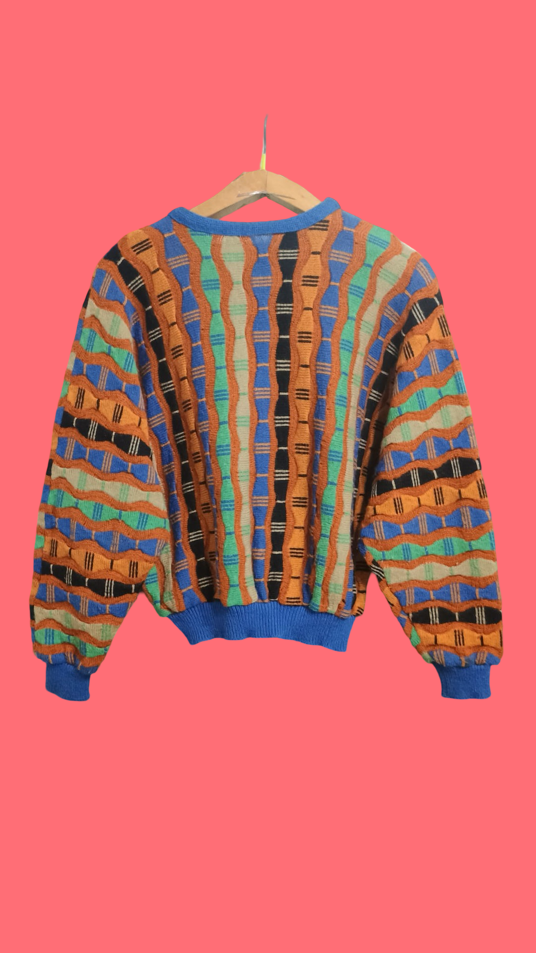 Vintage Multicolor Fantasy 90's Sweater Woman Size S