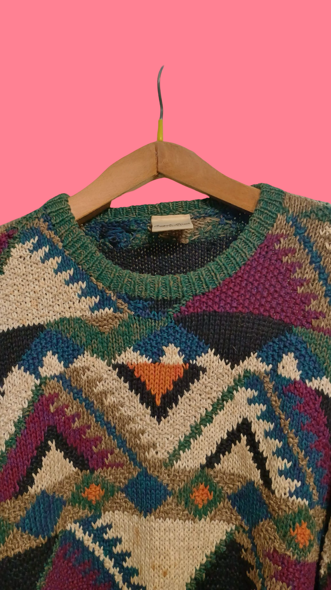 Vintage Multicolor Fantasy 90's Sweater Unisex Size XL