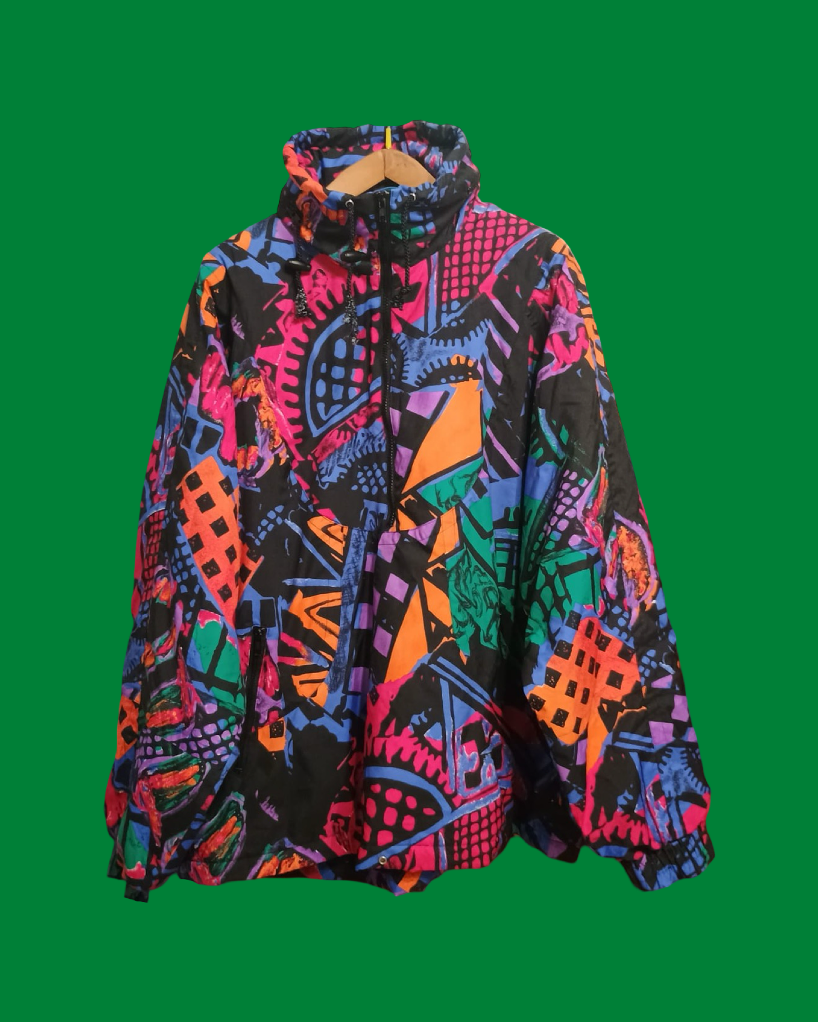 Vintage Multicolor Fantasy 90's Winter Jacket Unisex Size XL