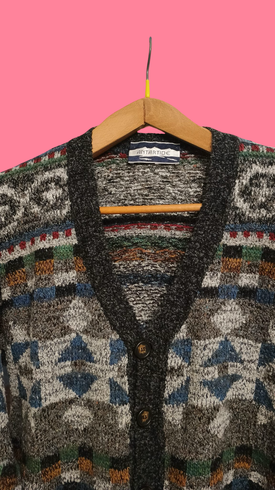 Vintage Multicolor Fantasy 90's Cardigan Unisex Size M