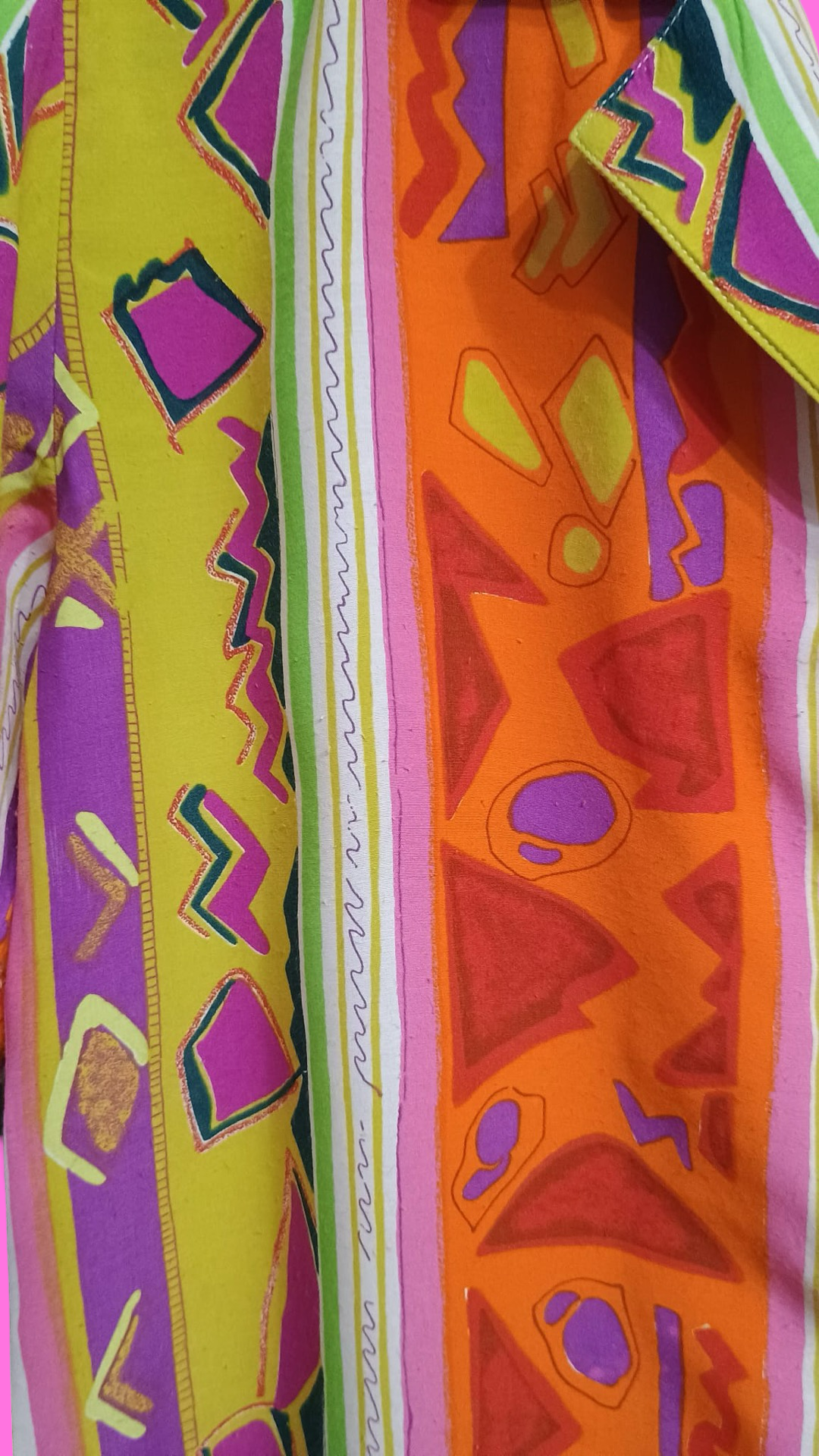 Vintage Multicolor Fantasy 90's Shirt Woman Size M
