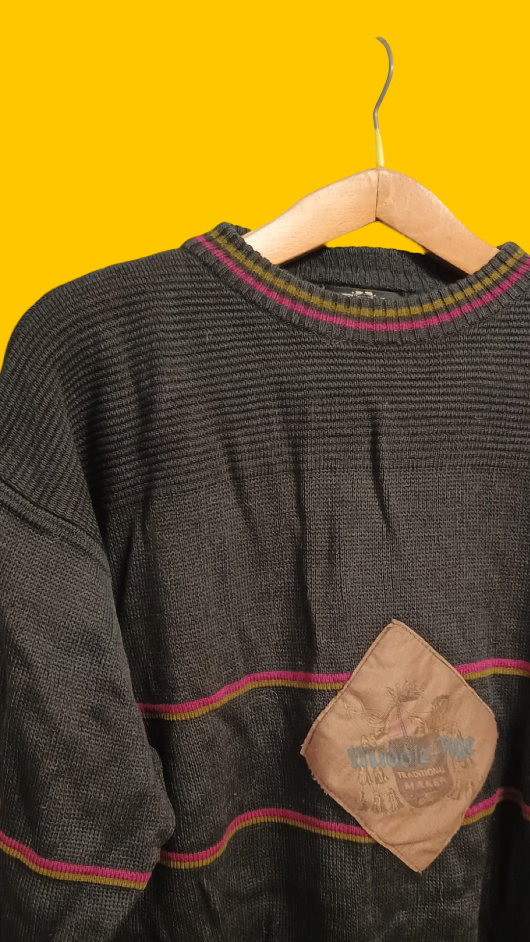 Maglione Vintage Multicolor A Fantasia Anni 90 Unisex Size M