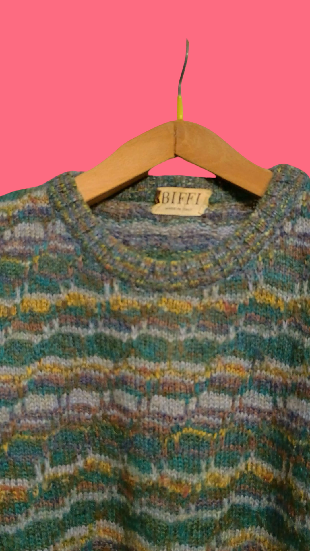 Vintage Multicolor Fantasy 90's Sweater Unisex Size L
