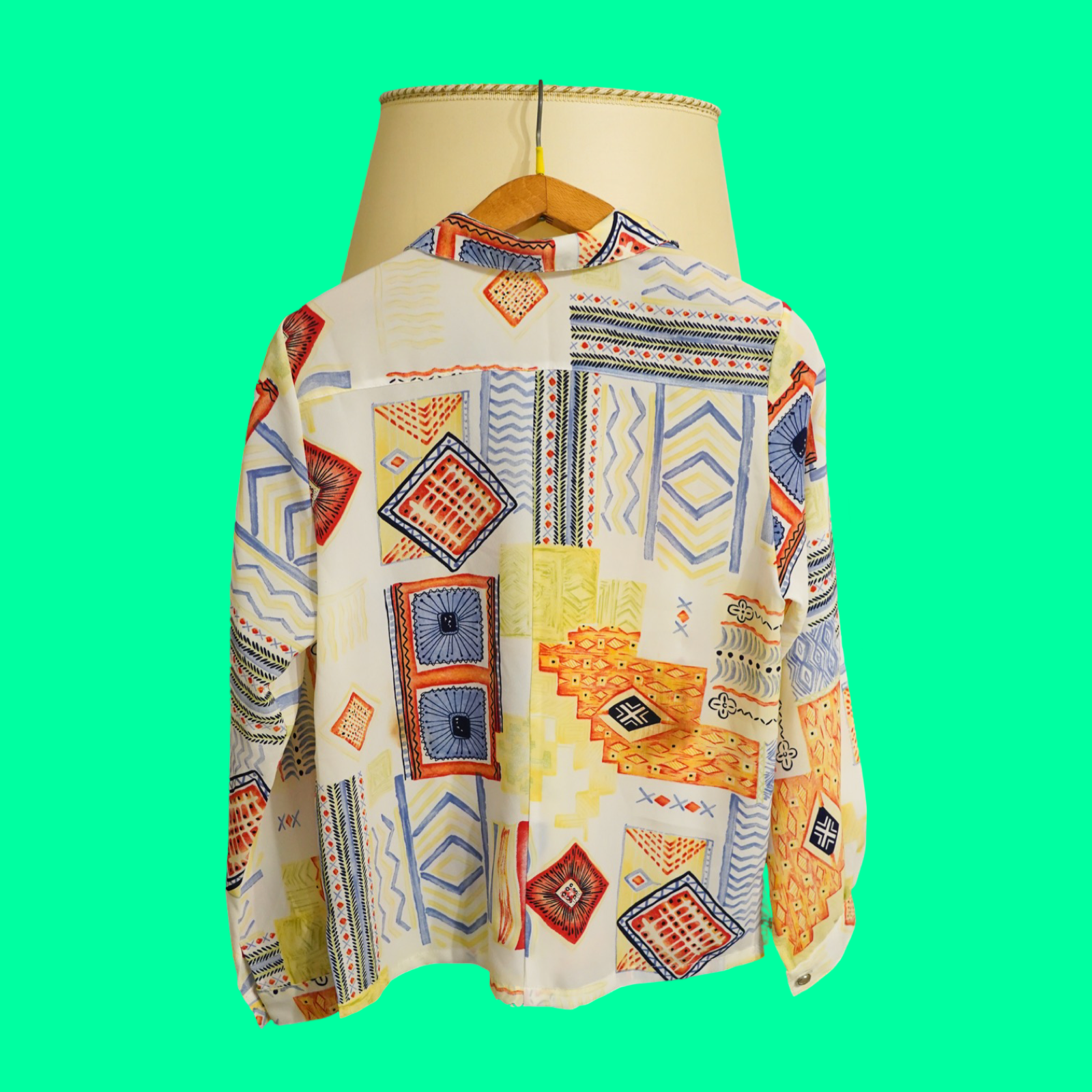 Vintage Multicolor Fantasy Shirt Woman Size S