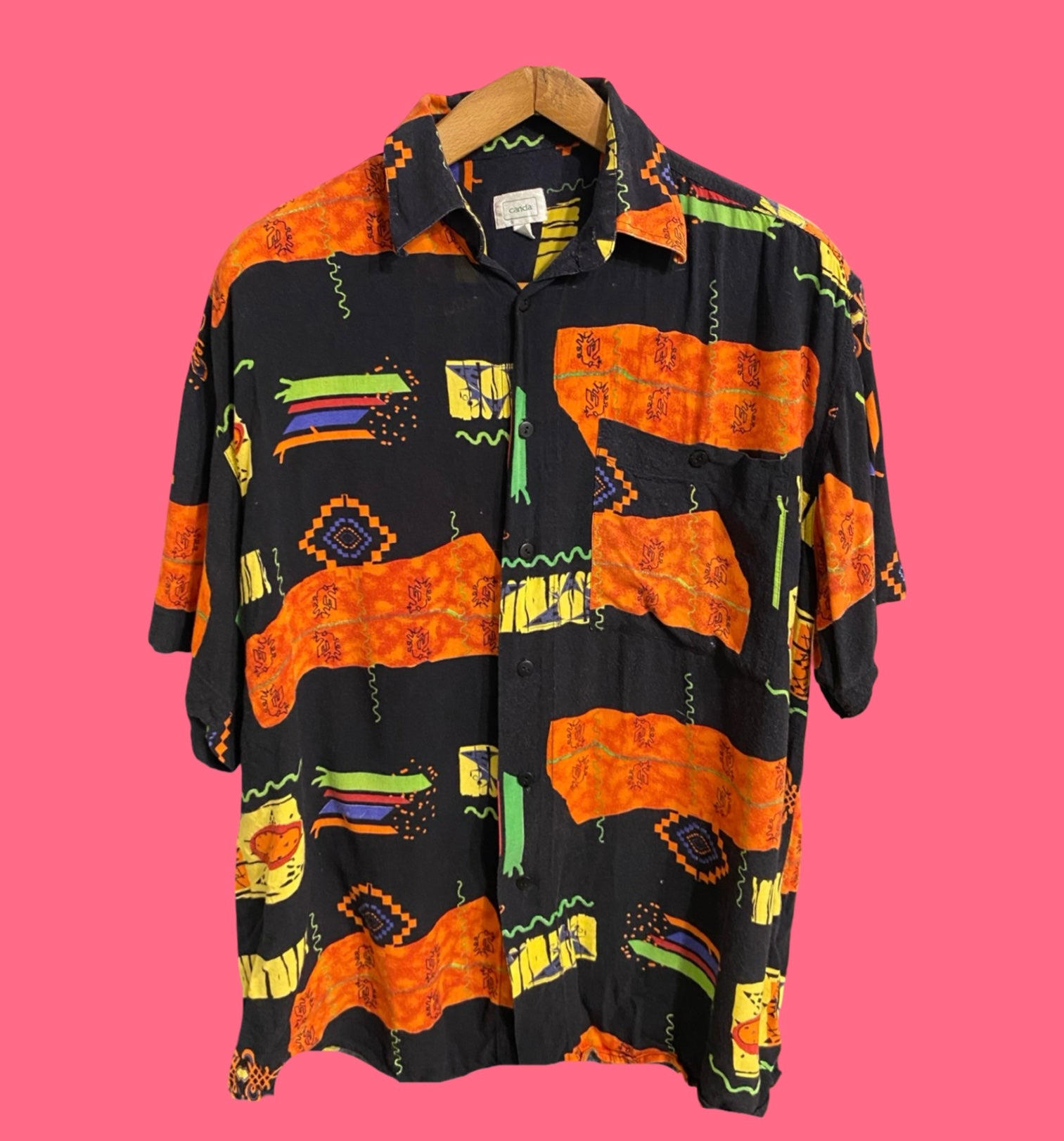 Vintage Style Multicolor Fantasy 90's Shirt Unisex Size M