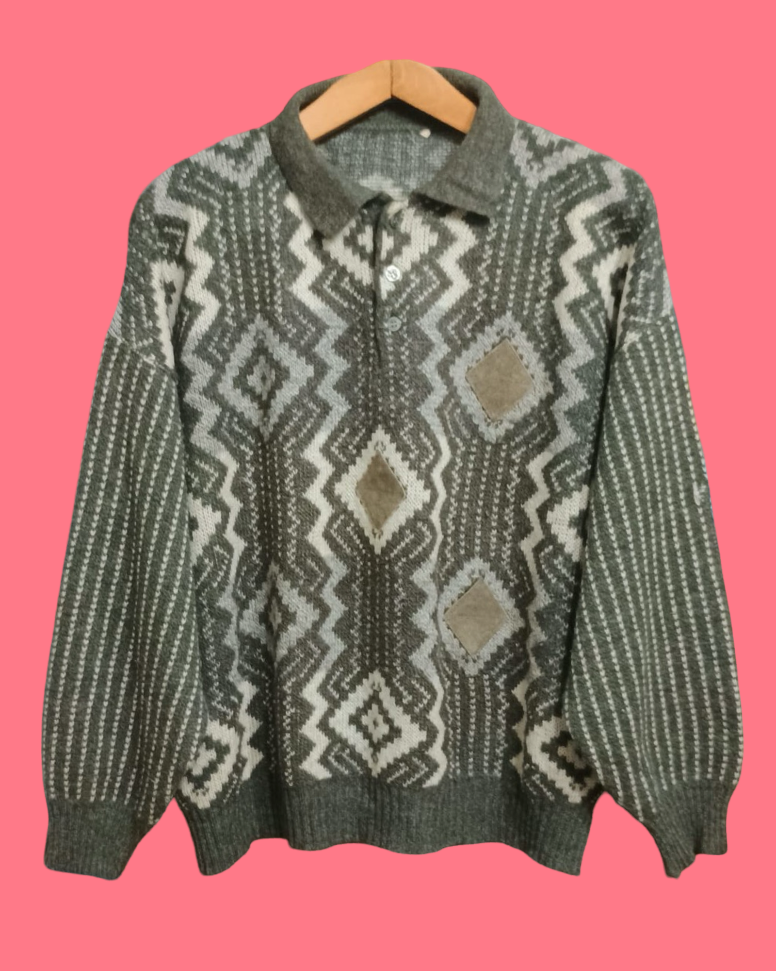 Vintage Multicolor Fantasy 90's Sweater Unisex Size M