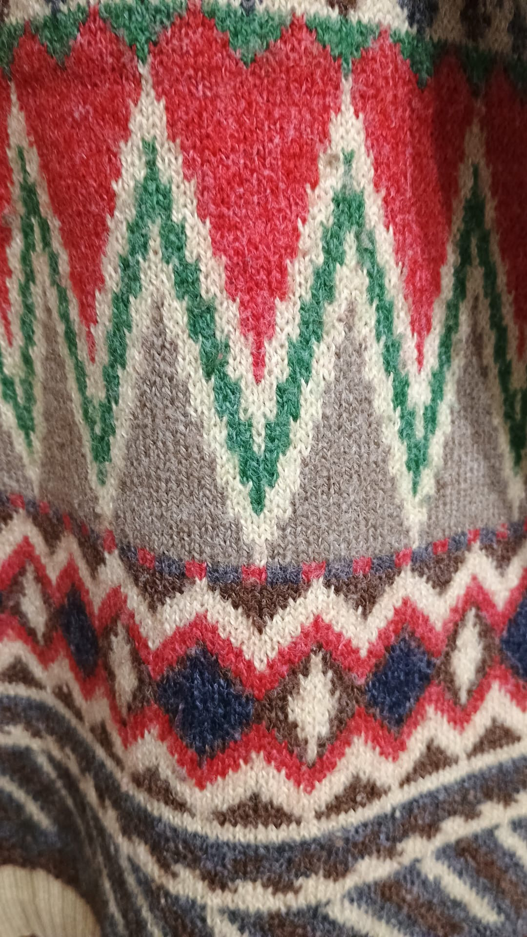 Maglione Vintage Multicolor A Fantasia Anni 90 Unisex Size M