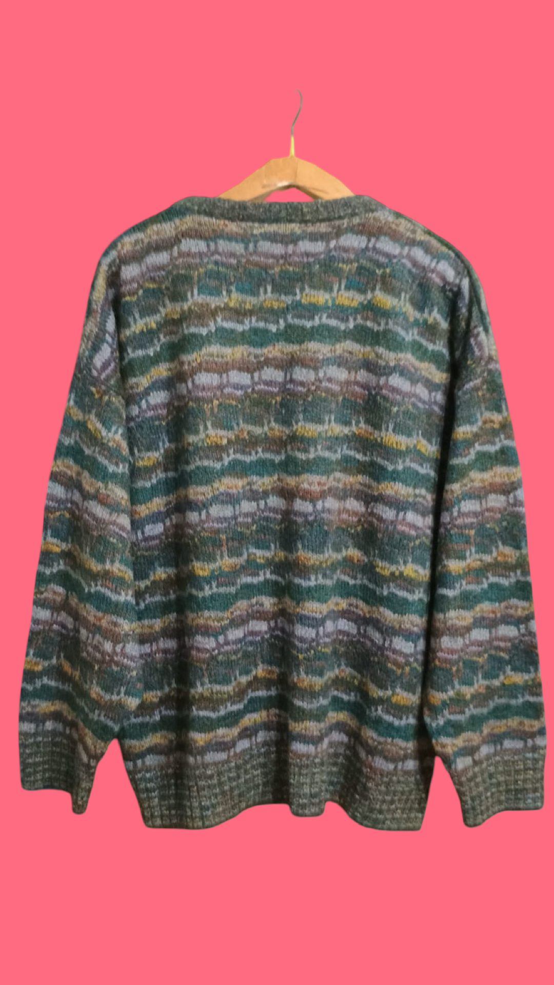 Vintage Multicolor Fantasy 90's Sweater Unisex Size L