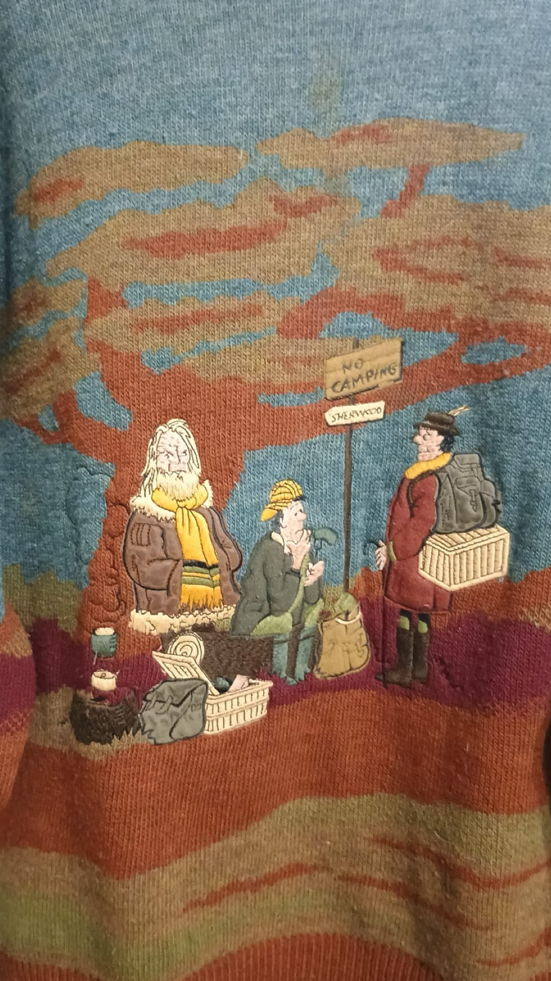 Vintage Multicolor Fantasy 90's Cardigan Unisex Size XL