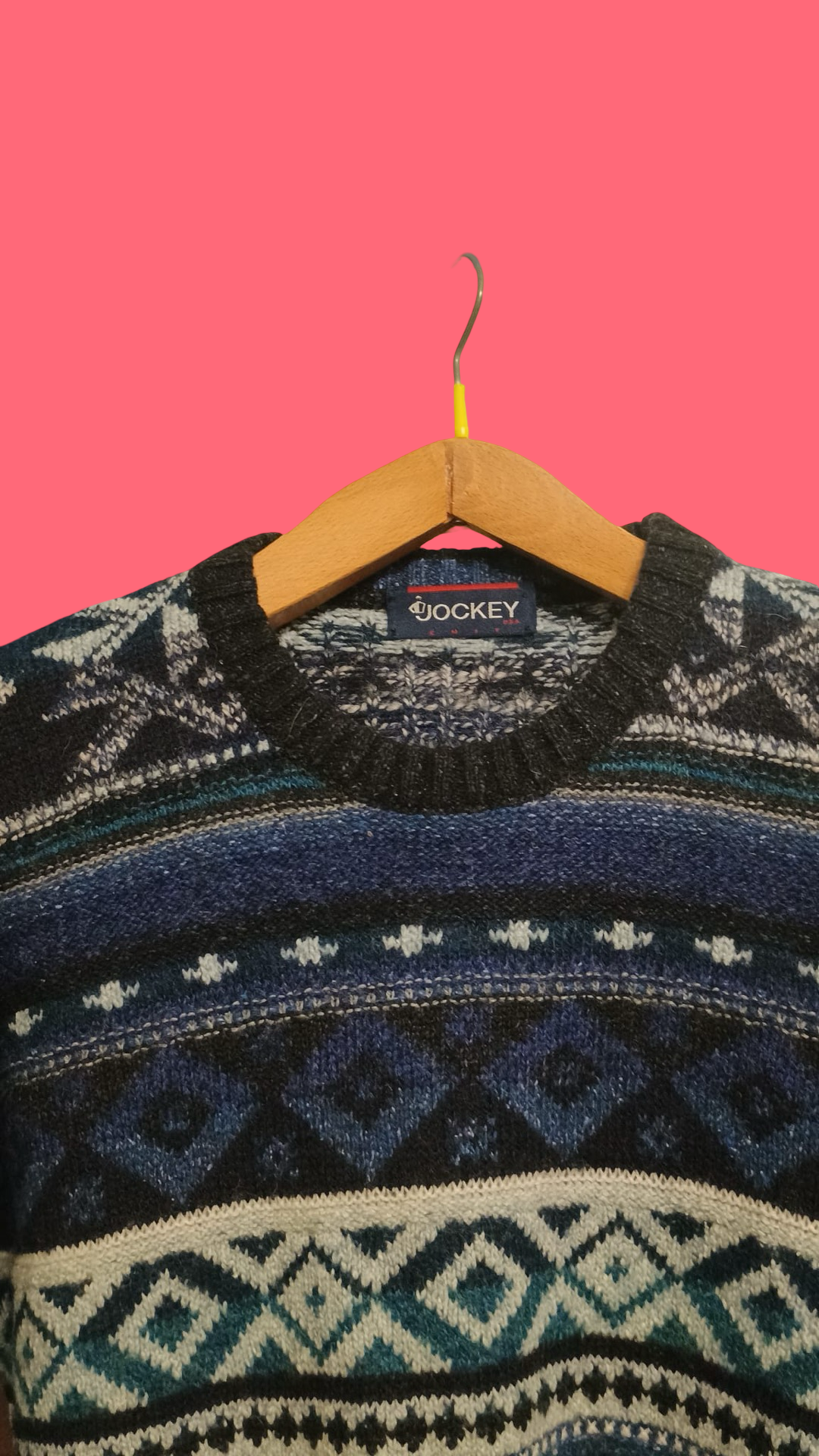 Vintage Multicolor Fantasy 90's Sweater Unisex Size L