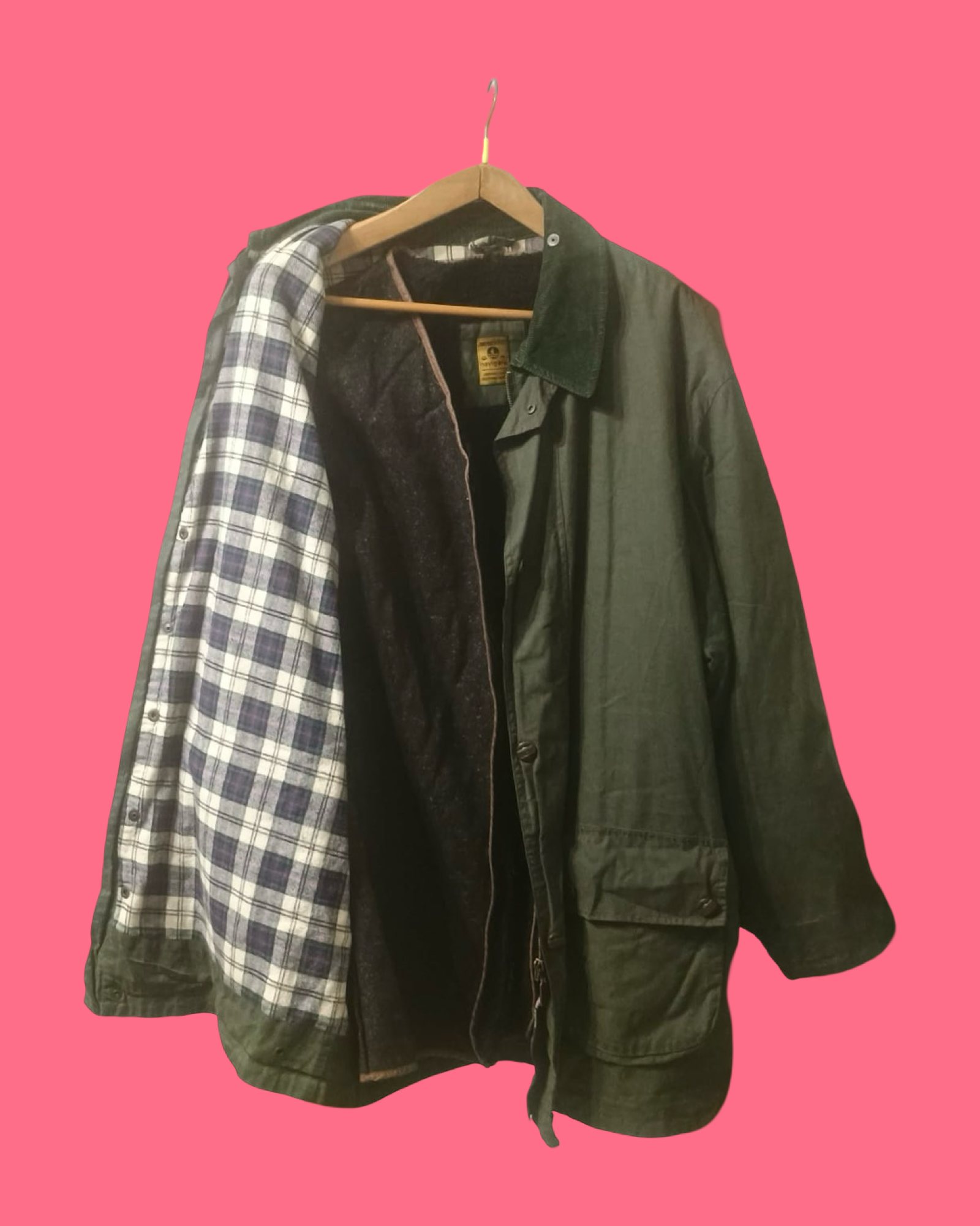Vintage Green 90's Jacket Unisex Size L
