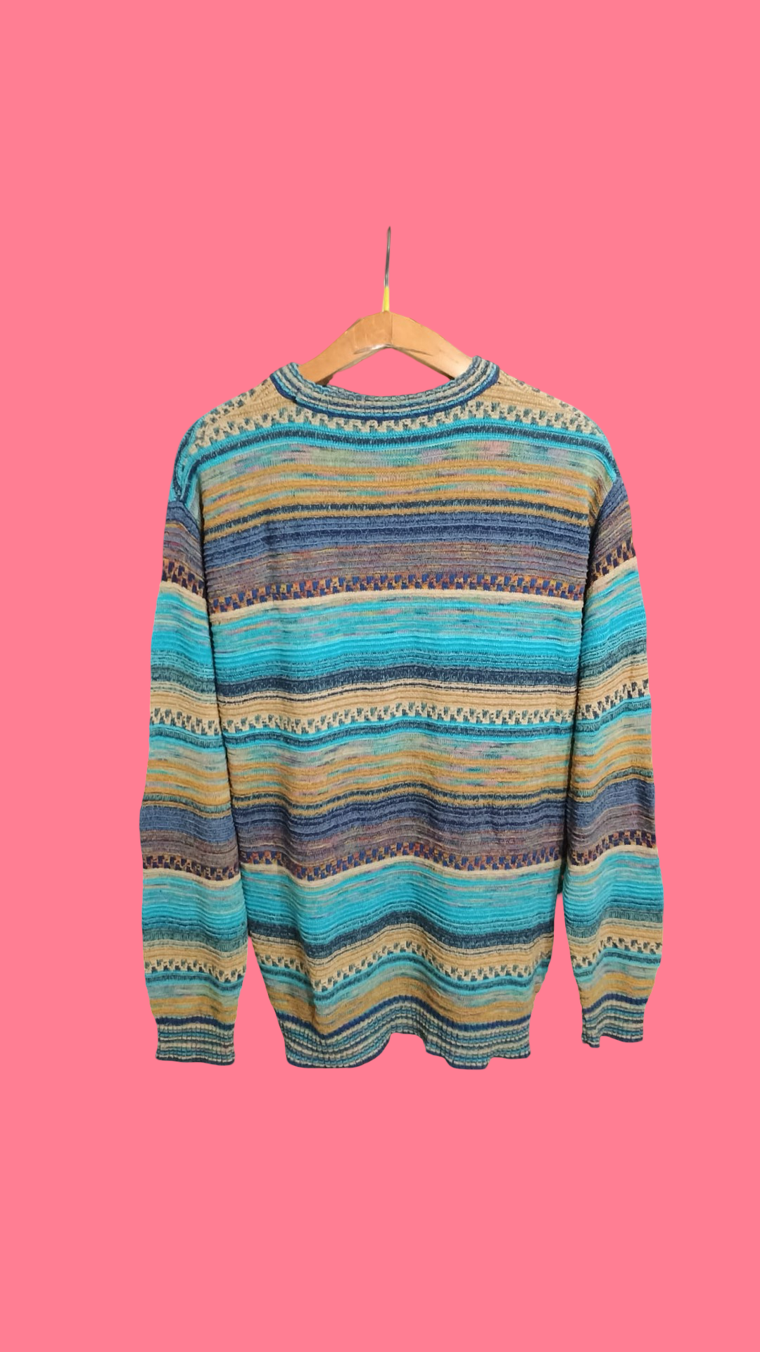 Vintage Multicolor Fantasy 90's Sweater Unisex Size L