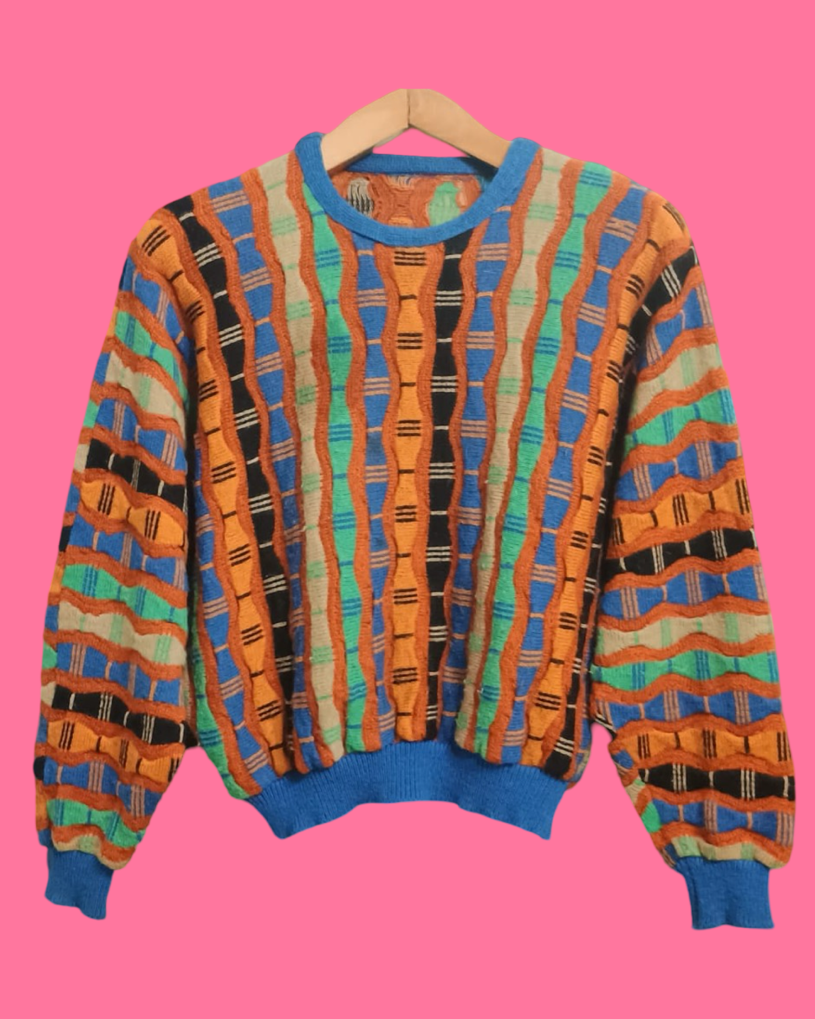 Vintage Multicolor Fantasy 90's Sweater Woman Size S