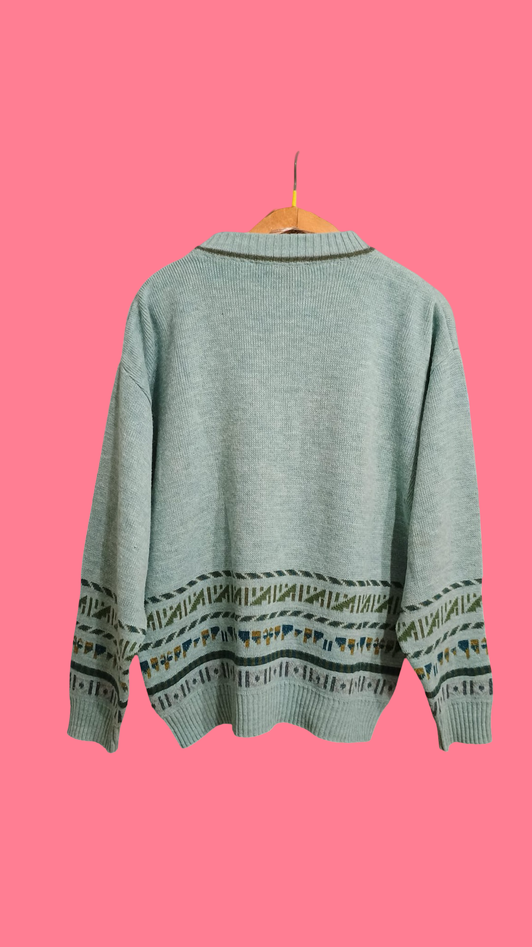 Vintage Multicolor Fantasy 90's Sweater Unisex Size L