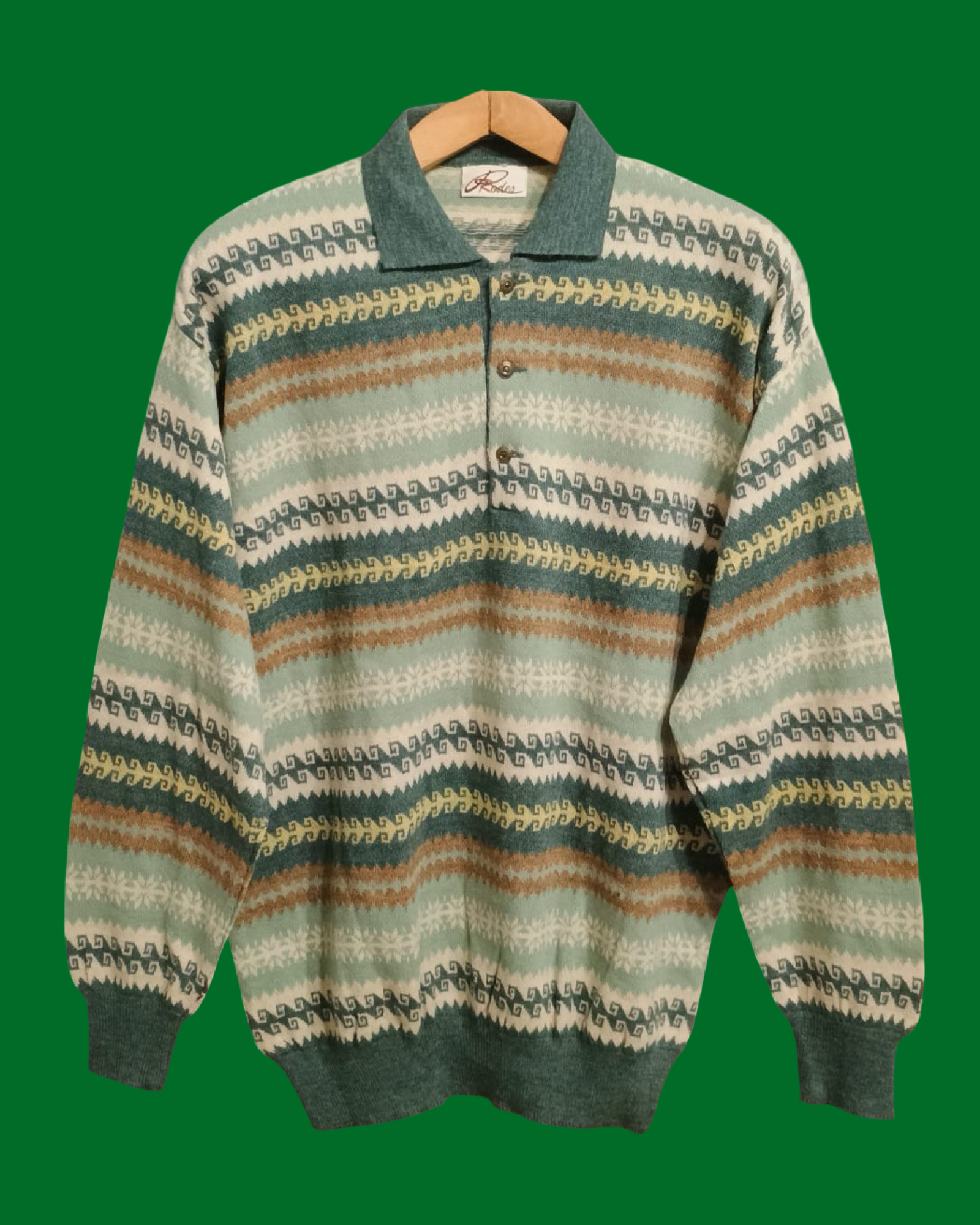 Vintage Multicolor Fantasy 90's Sweater Unisex Size XL