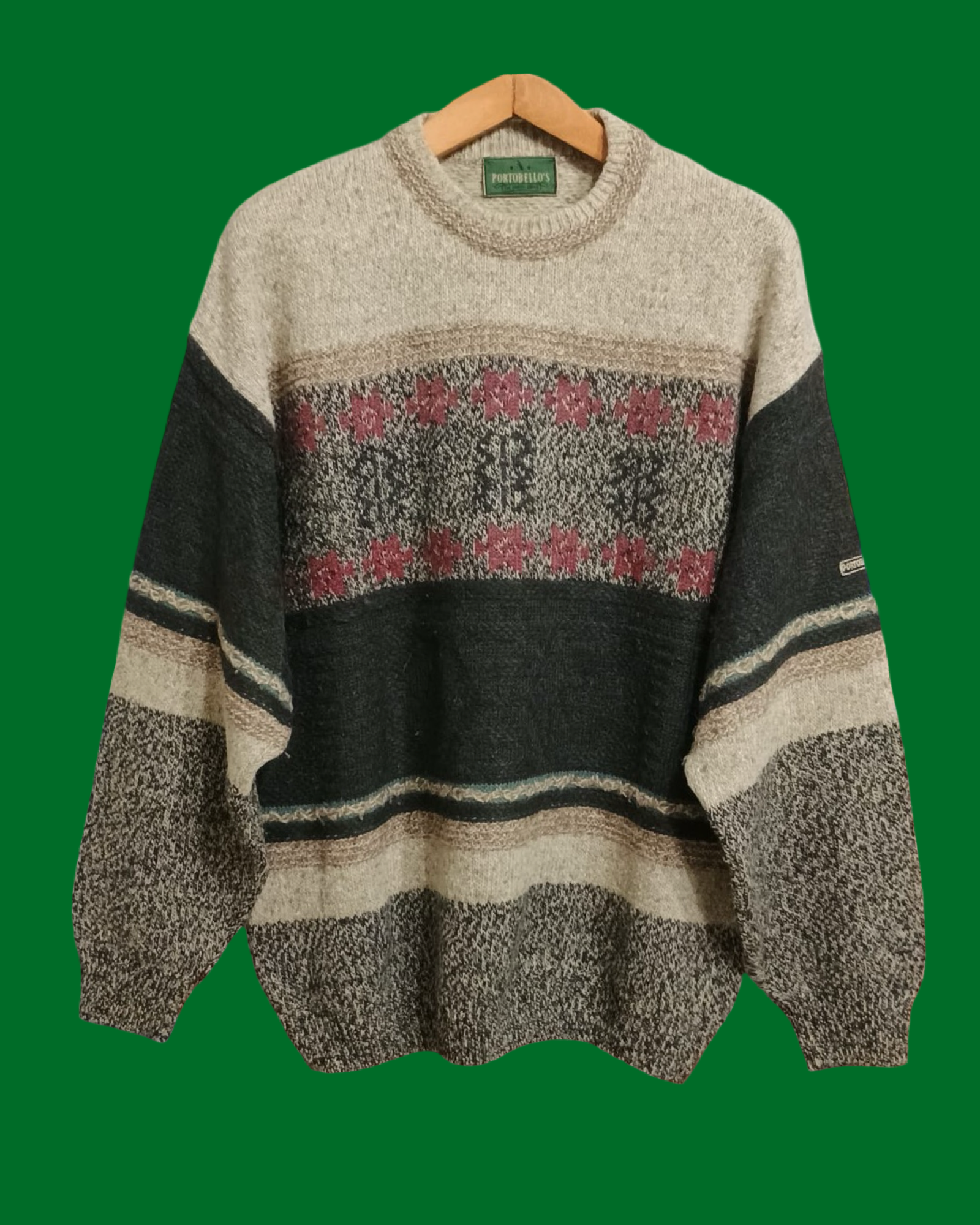 Vintage Multicolor Fantasy 90's Sweater Unisex Size L
