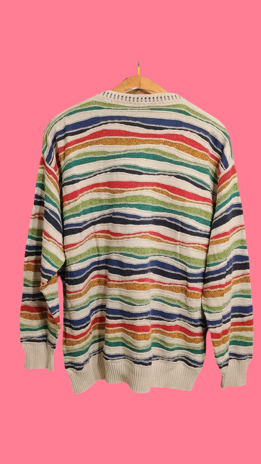 Vintage Multicolor Fantasy 90's Sweater Unisex Size L