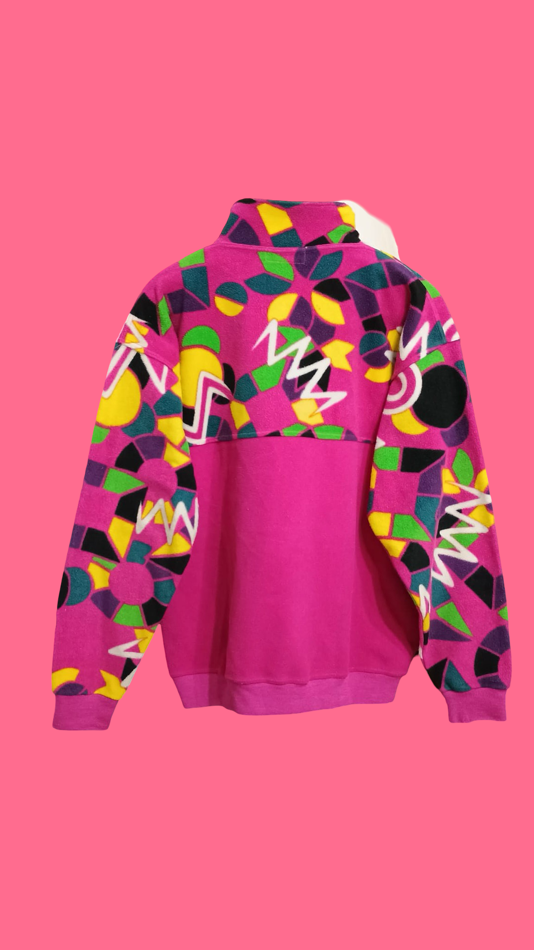 Pile Vintage Multicolor A Fantasia Anni 90 Woman Size M
