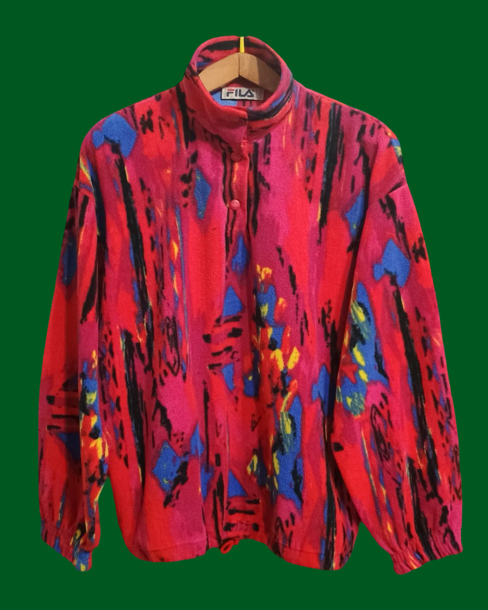 Vintage Multicolor Fantasy Fila 90's Sweatshirt Woman Size M