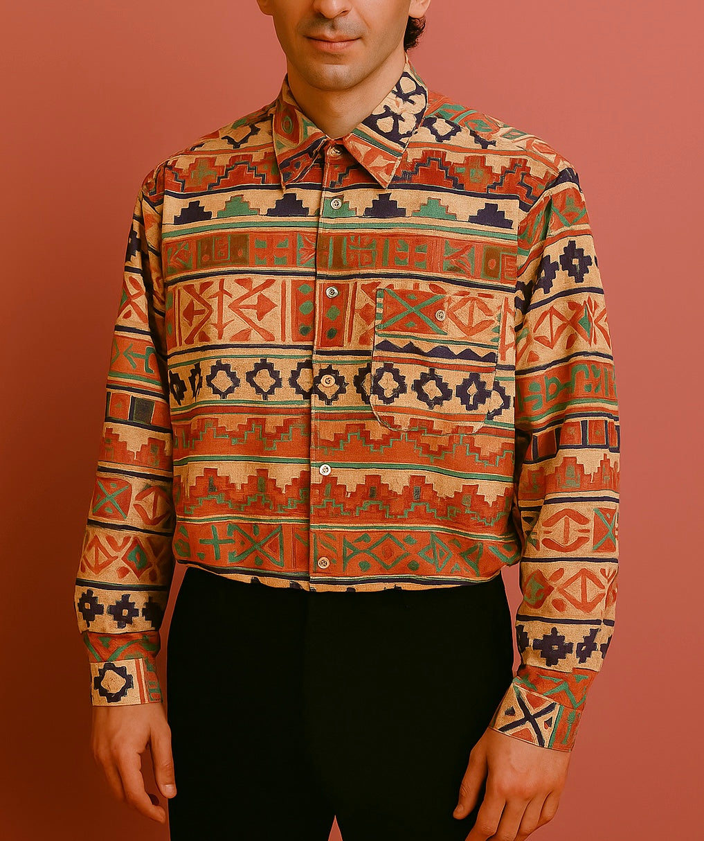 Vintage Multicolor Fantasy 90's Shirt Unisex Size L