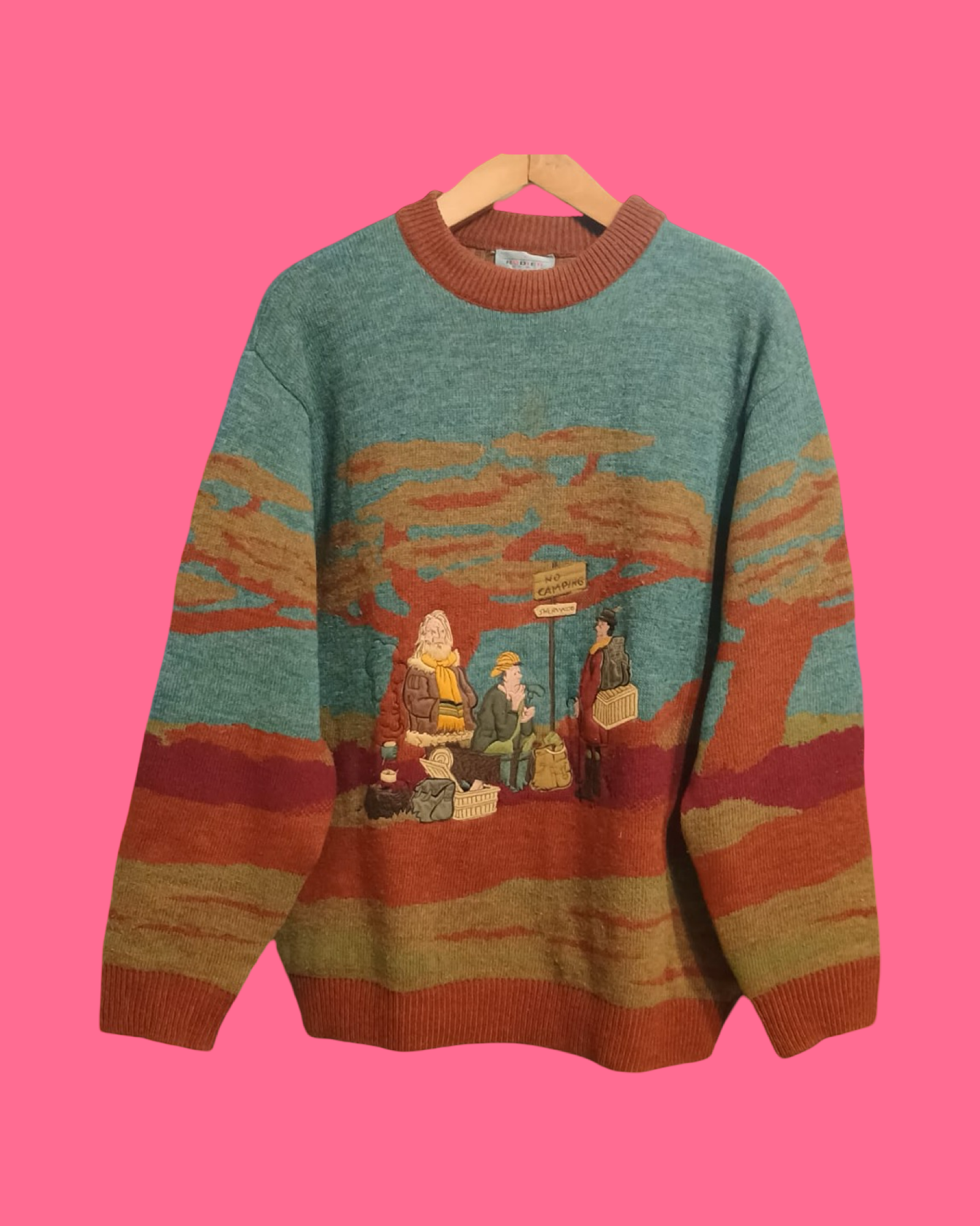 Vintage Multicolor Fantasy 90's Cardigan Unisex Size XL