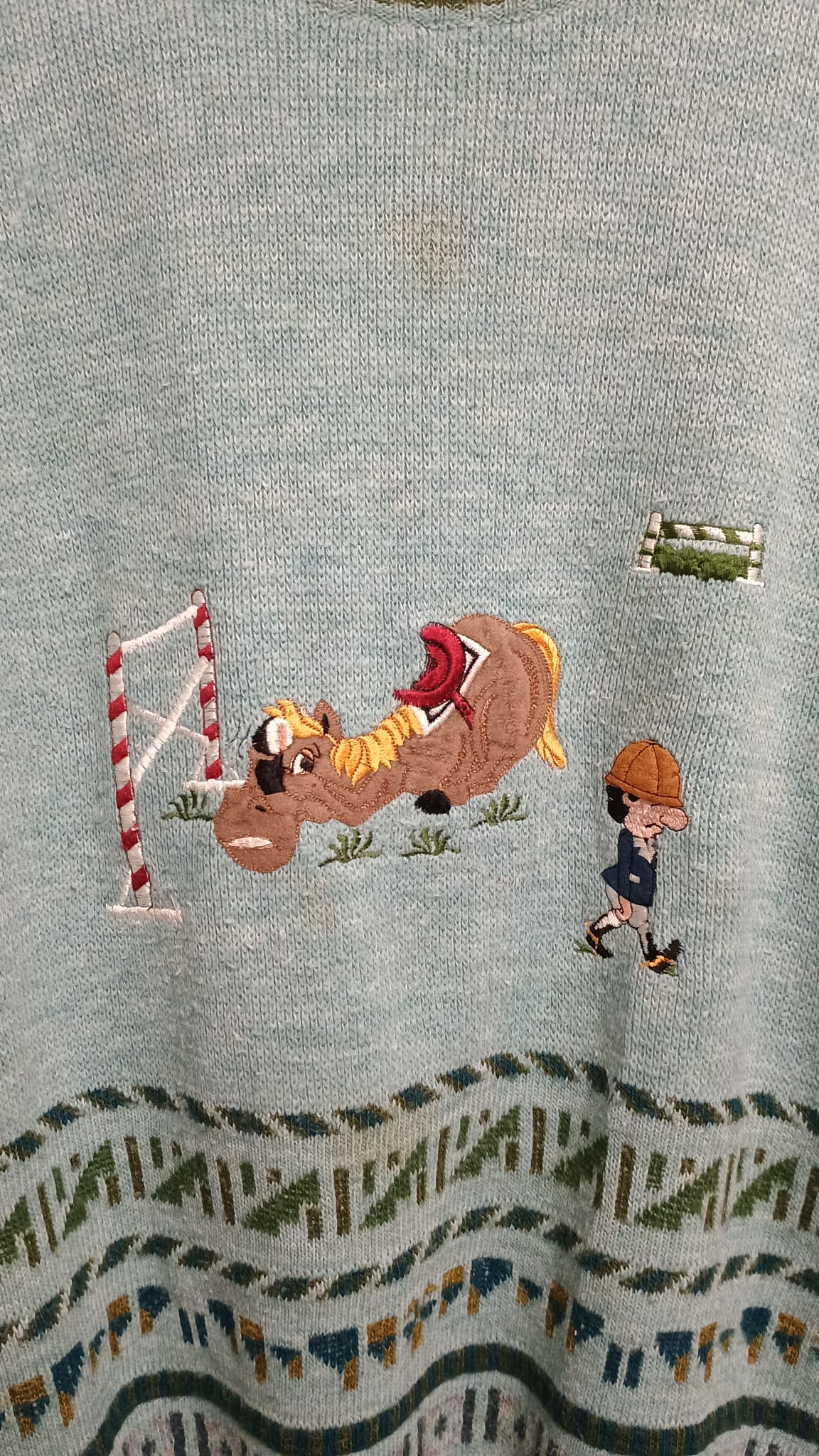 Vintage Multicolor Fantasy 90's Sweater Unisex Size L
