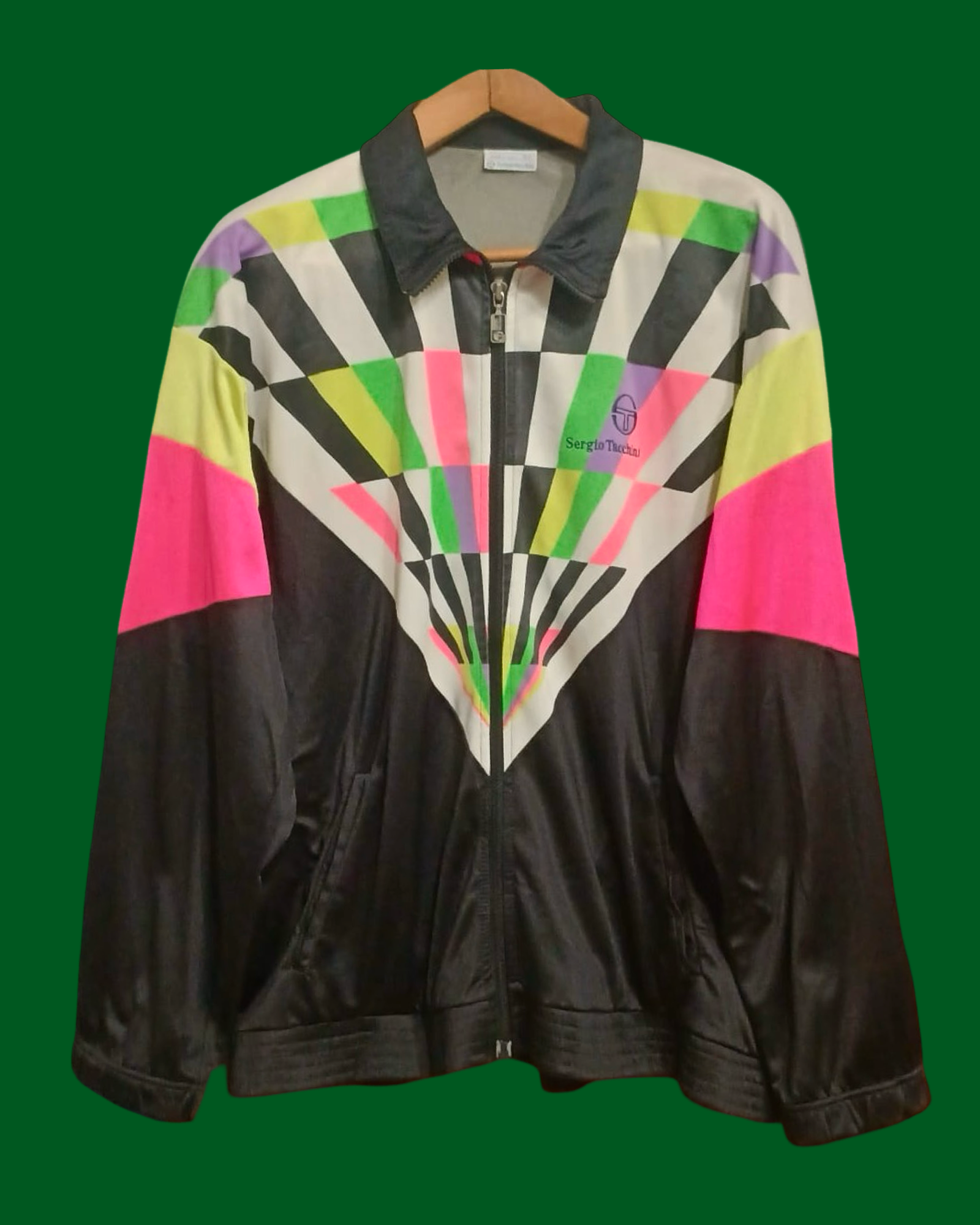 Vintage Multicolor Fantasy 90's Sergio Tacchini Sweatshirt Unisex Size L