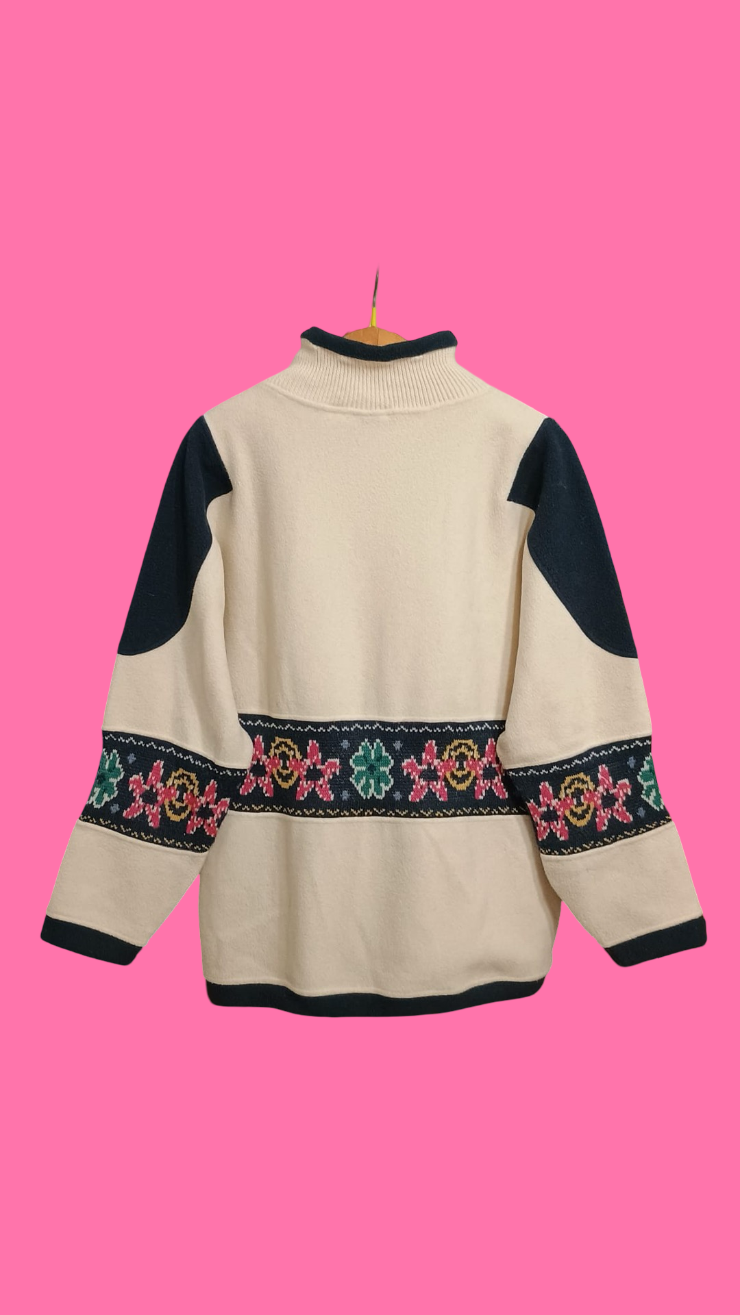 Vintage Multicolor Fantasy 90's Sweatshirt Woman Size L