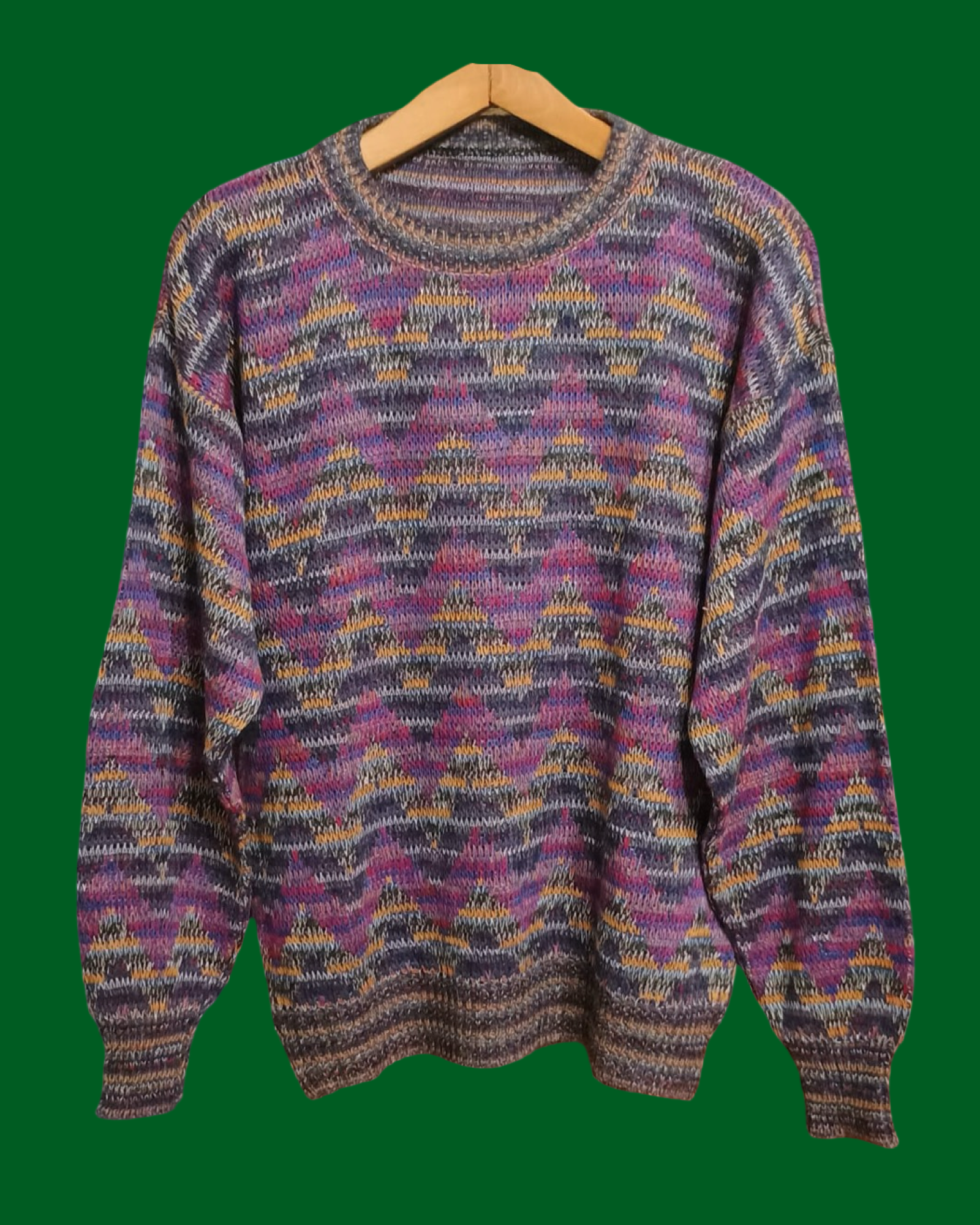 Vintage Multicolor Fantasy 90's Sweater Unisex Size M
