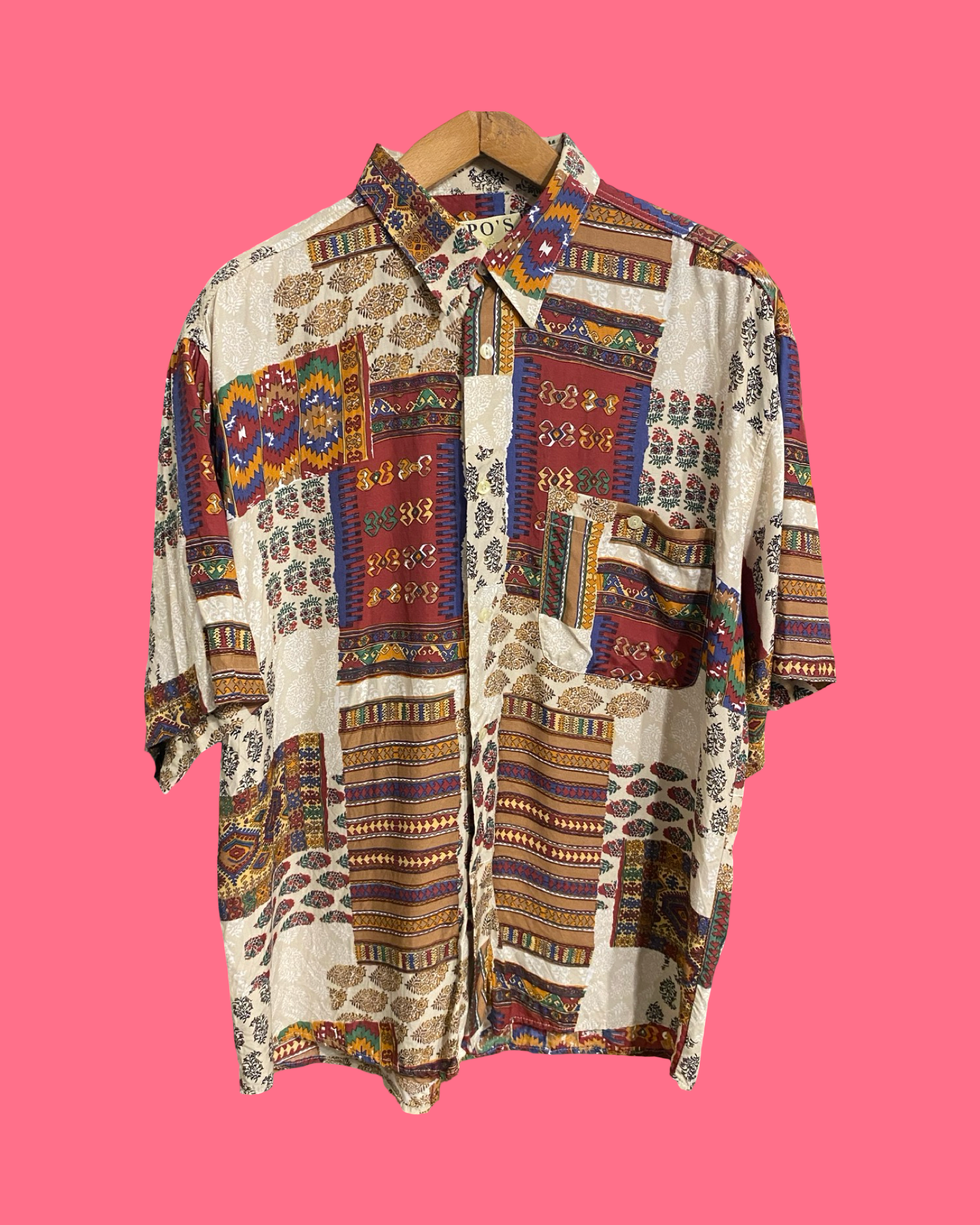 Vintage Style Multicolor Fantasy 90's Shirt Unisex Size XL