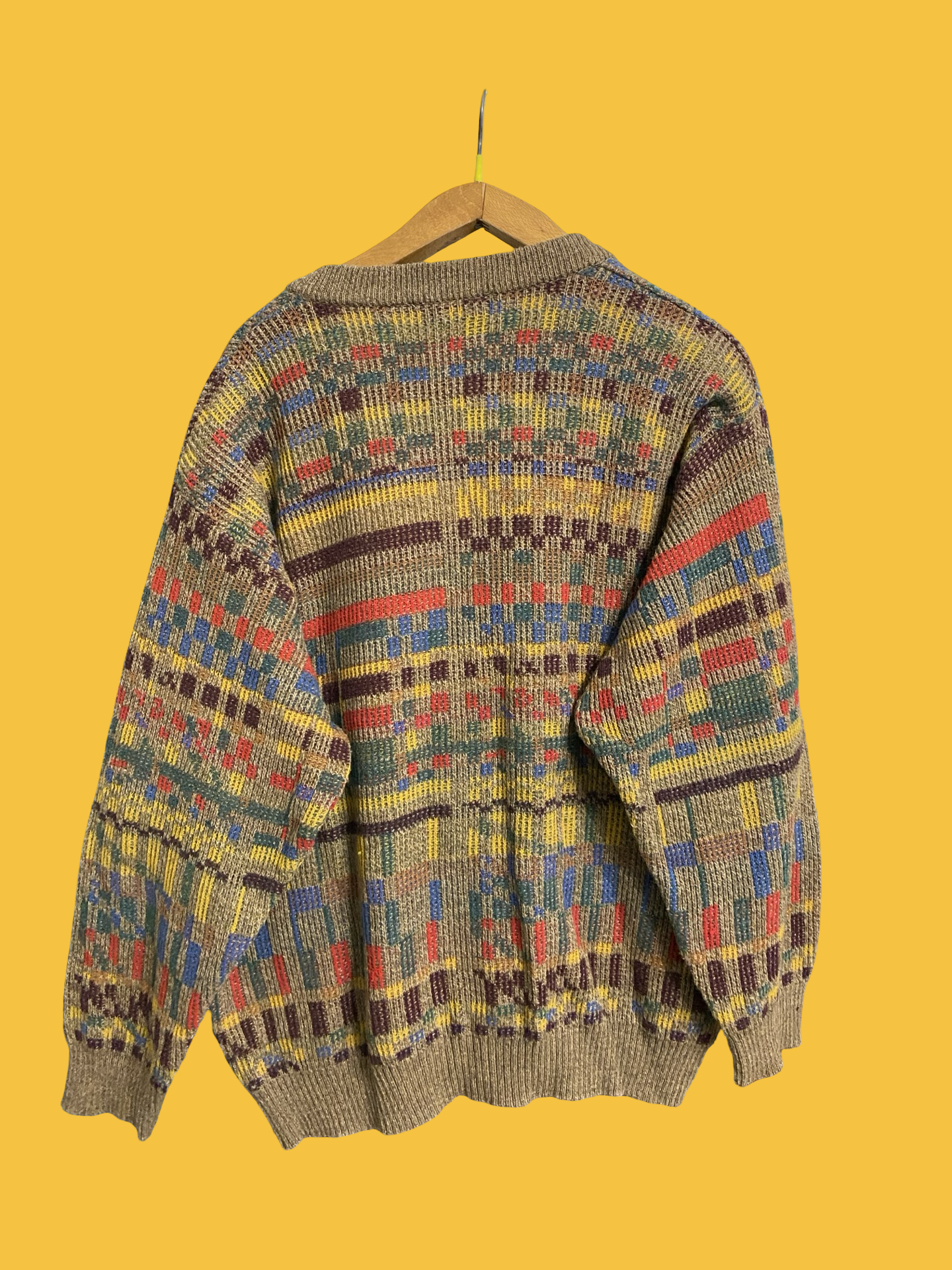 Vintage Multicolor Fantasy 90's Cardigan Unisex Size XL