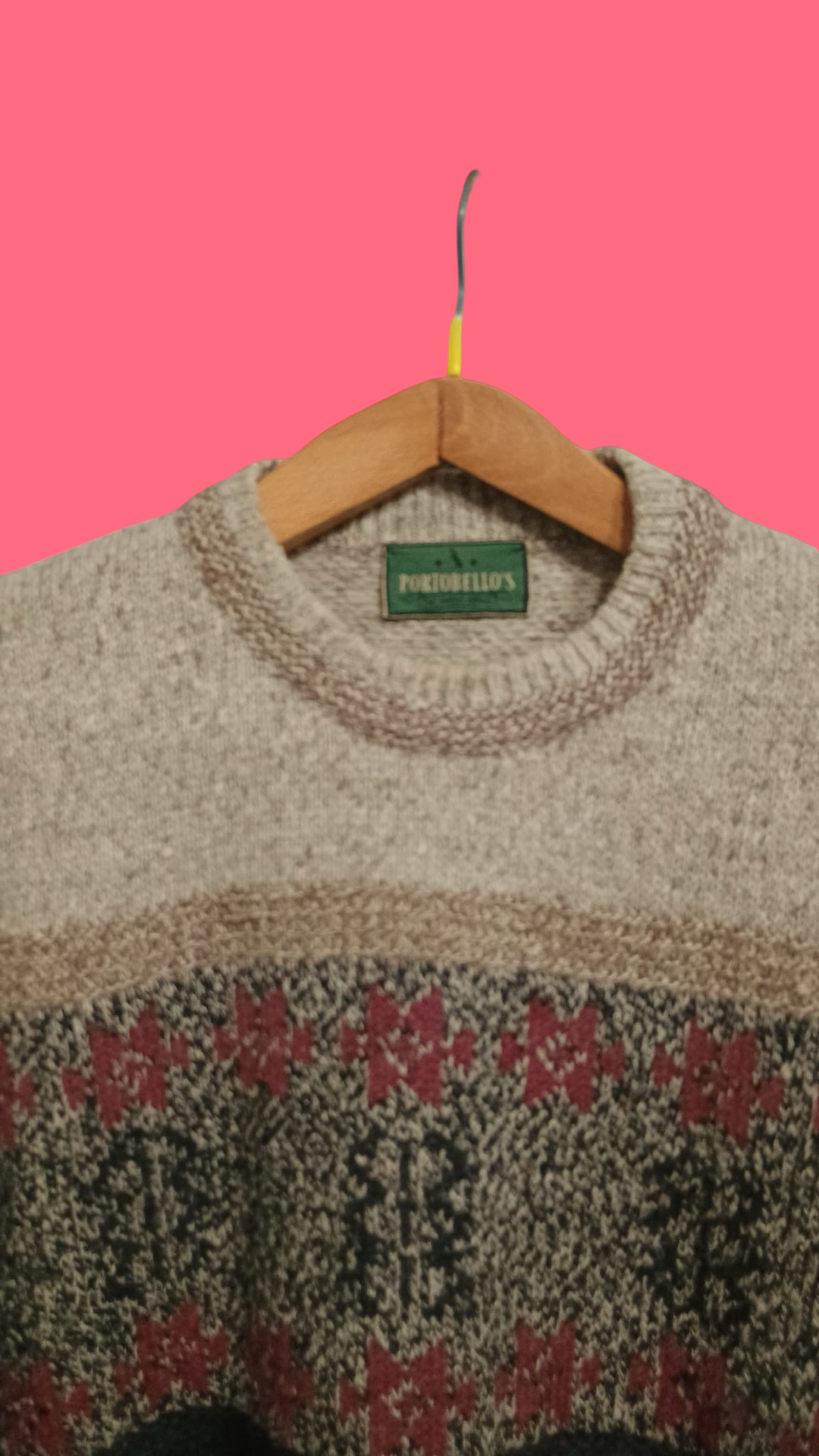 Vintage Multicolor Fantasy 90's Sweater Unisex Size L