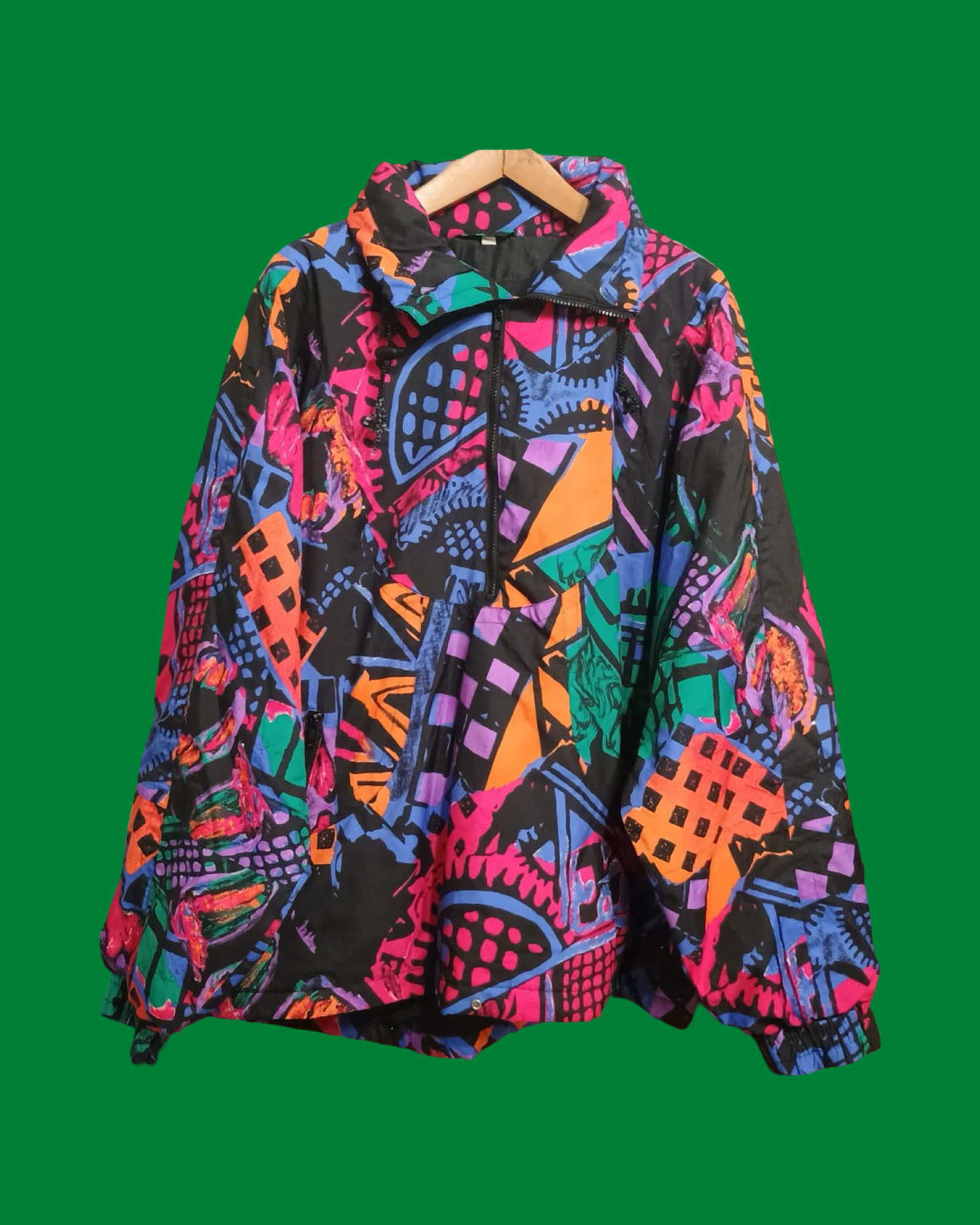 Vintage Multicolor Fantasy 90's Winter Jacket Unisex Size XL
