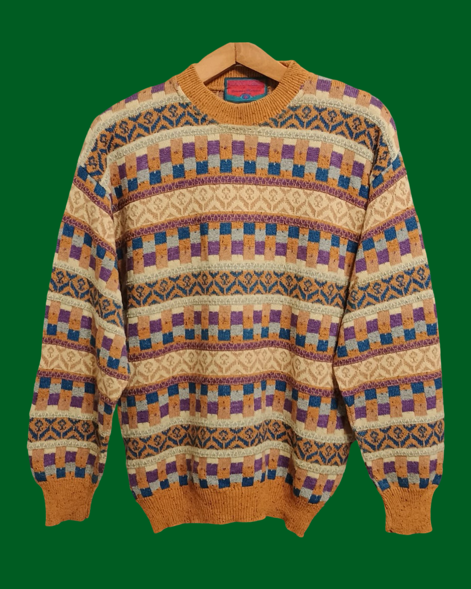 Vintage Multicolor Fantasy 90's Sweater Unisex Size M
