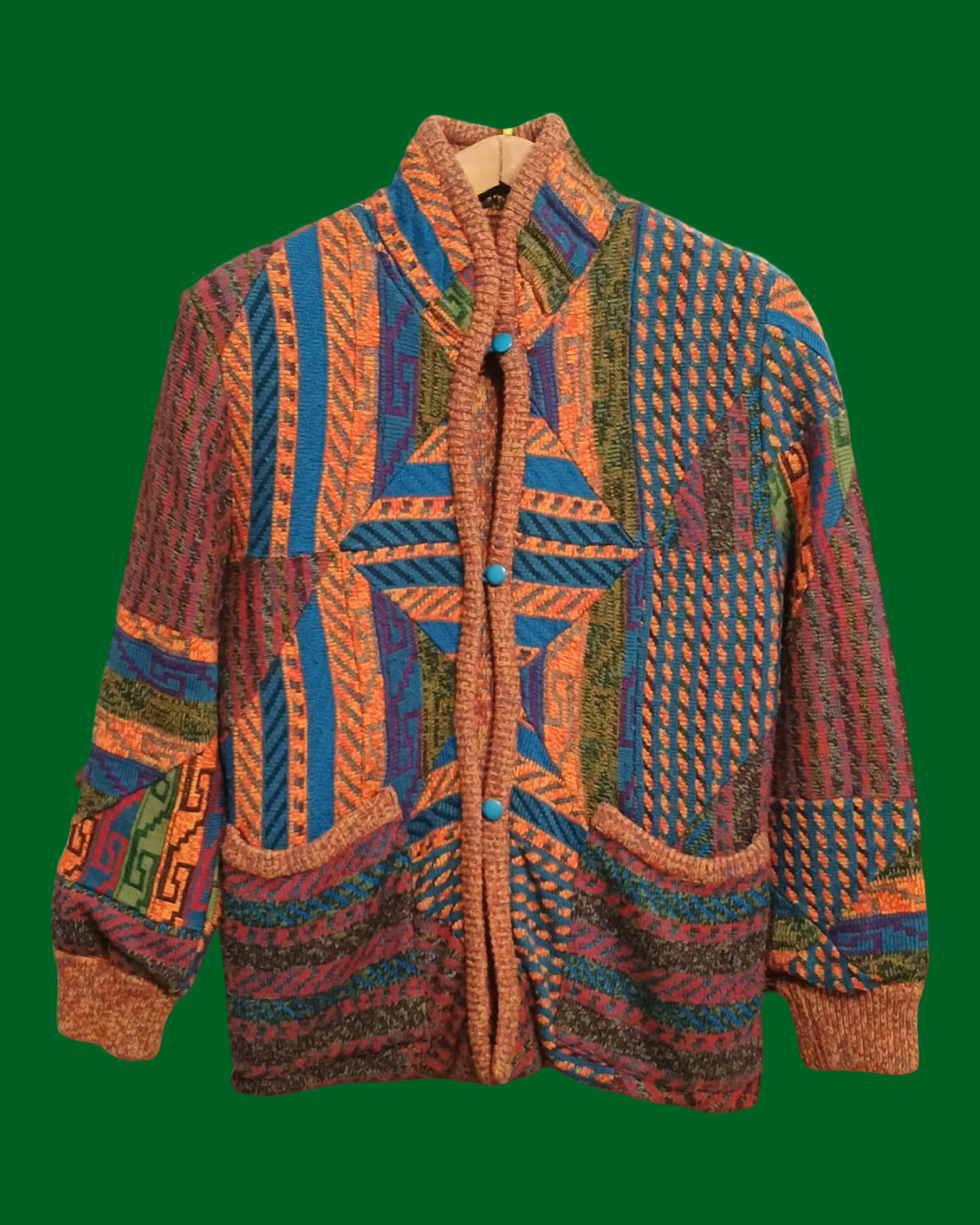 Vintage Multicolor Fantasy 90's Cardigan Unisex Size M