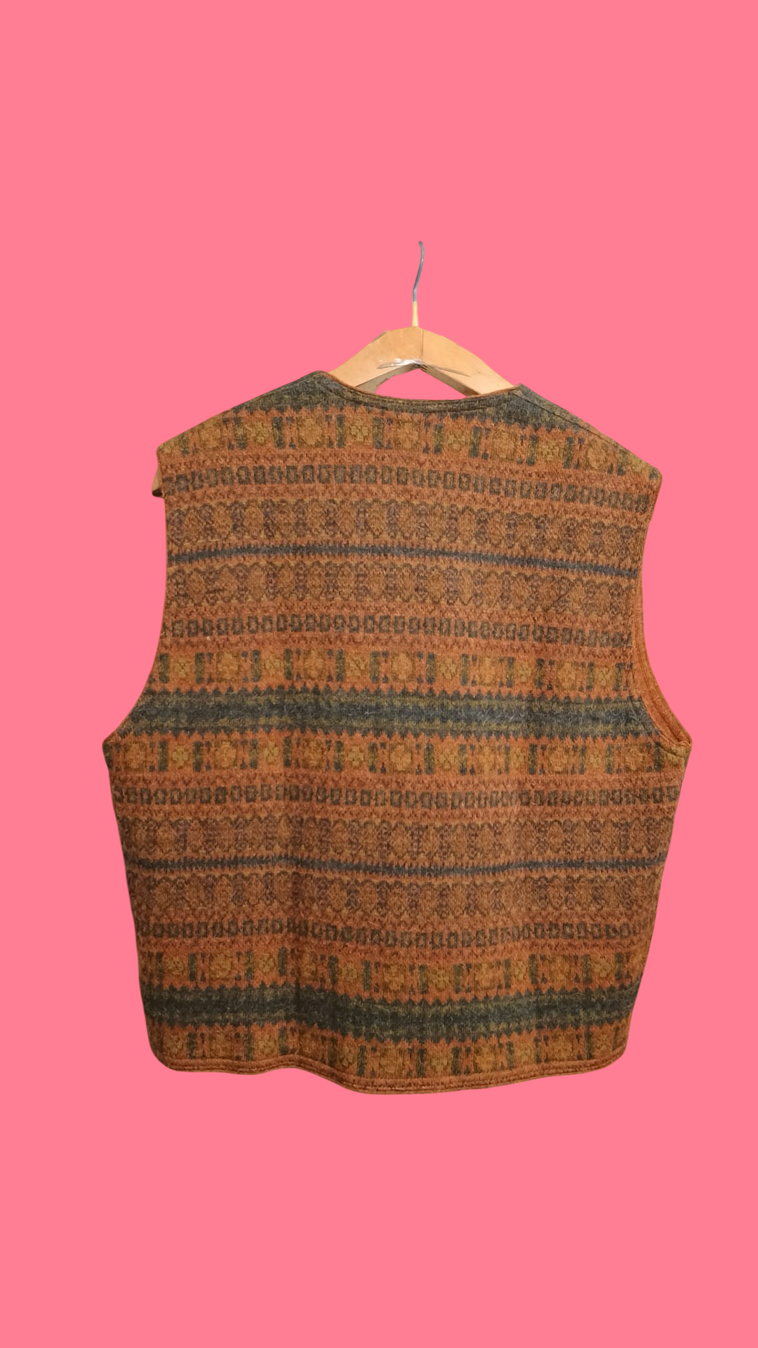 Vintage Multicolor Fantasy 90's Gilet Unisex Size M
