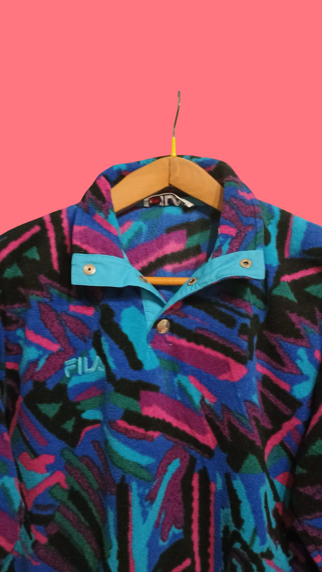 Vintage Multicolor Fantasy Fila 90's Sweatshirt Unisex Size S