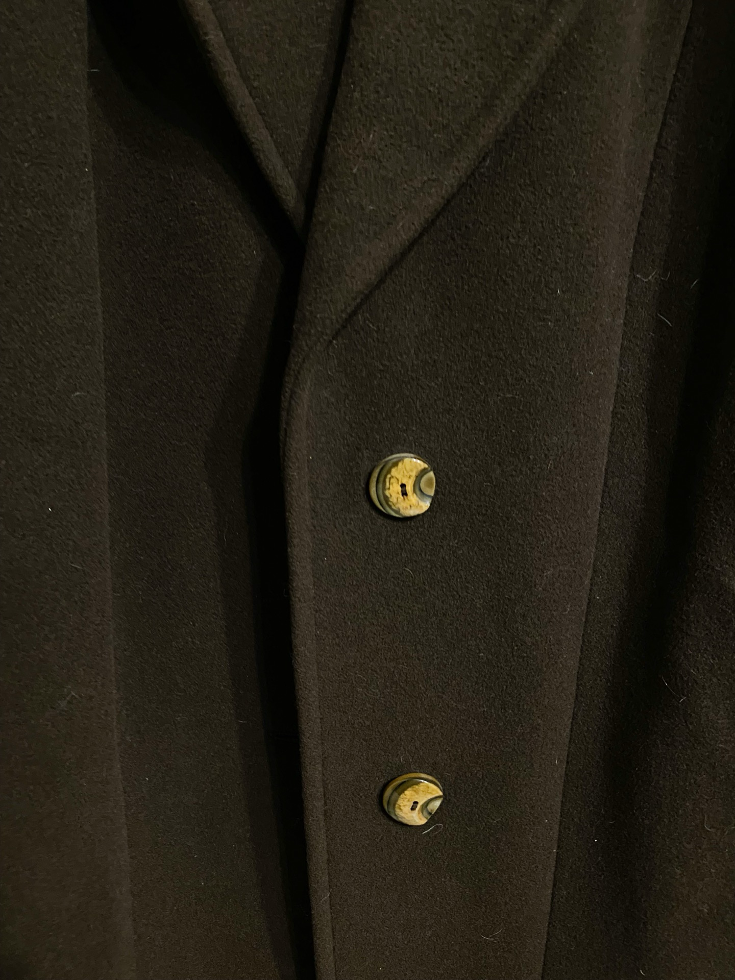 Vintage Brown 90's Wool Jacket Woman Size M