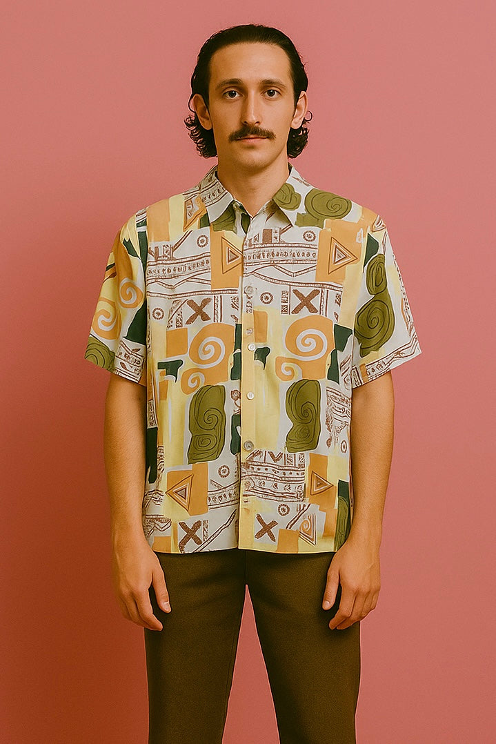 Vintage Style Multicolor Fantasy 90's Shirt Unisex Size M