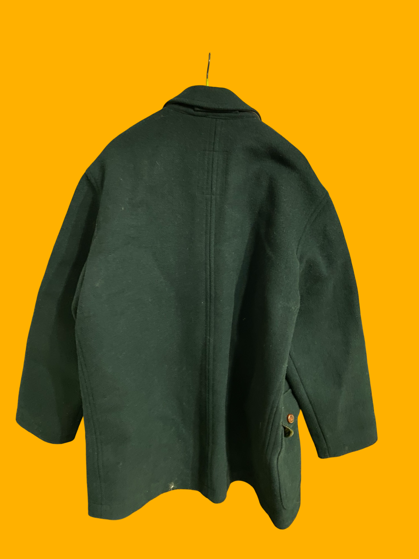 Vintage Green 90's Wool Jacket Unisex Size XL