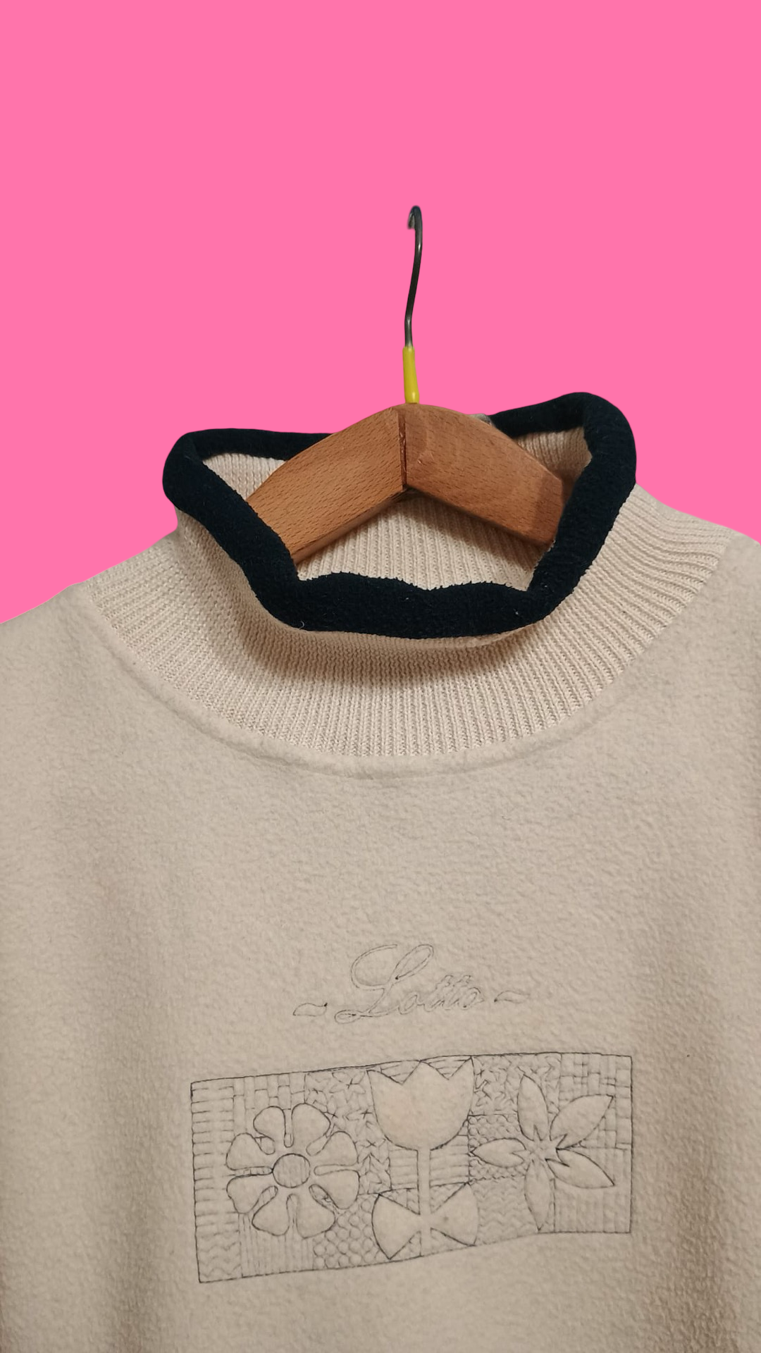 Vintage Multicolor Fantasy 90's Sweatshirt Woman Size L