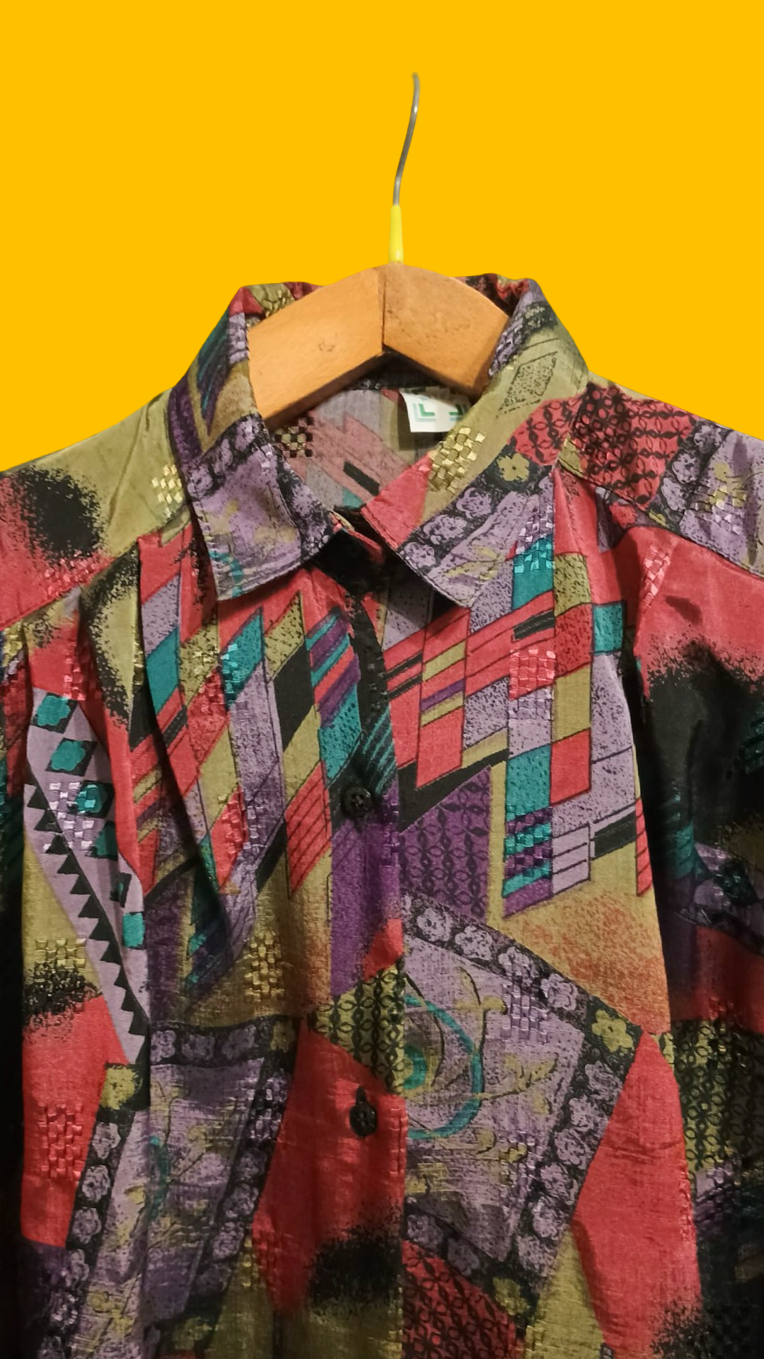 Vintage Multicolor Fantasy 90's Shirt Woman Size M