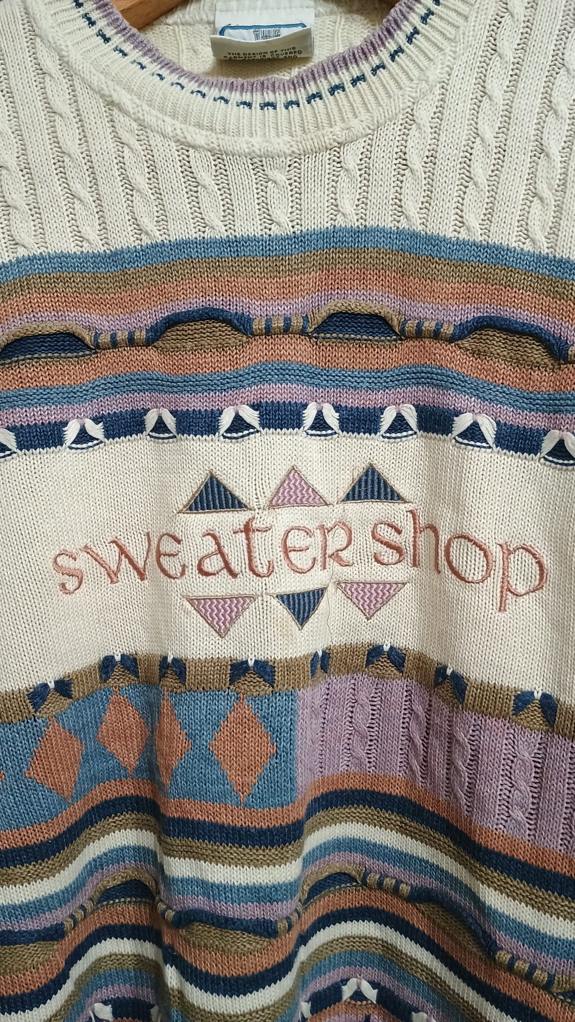 Vintage Multicolor Fantasy 90's Sweater Unisex Size L