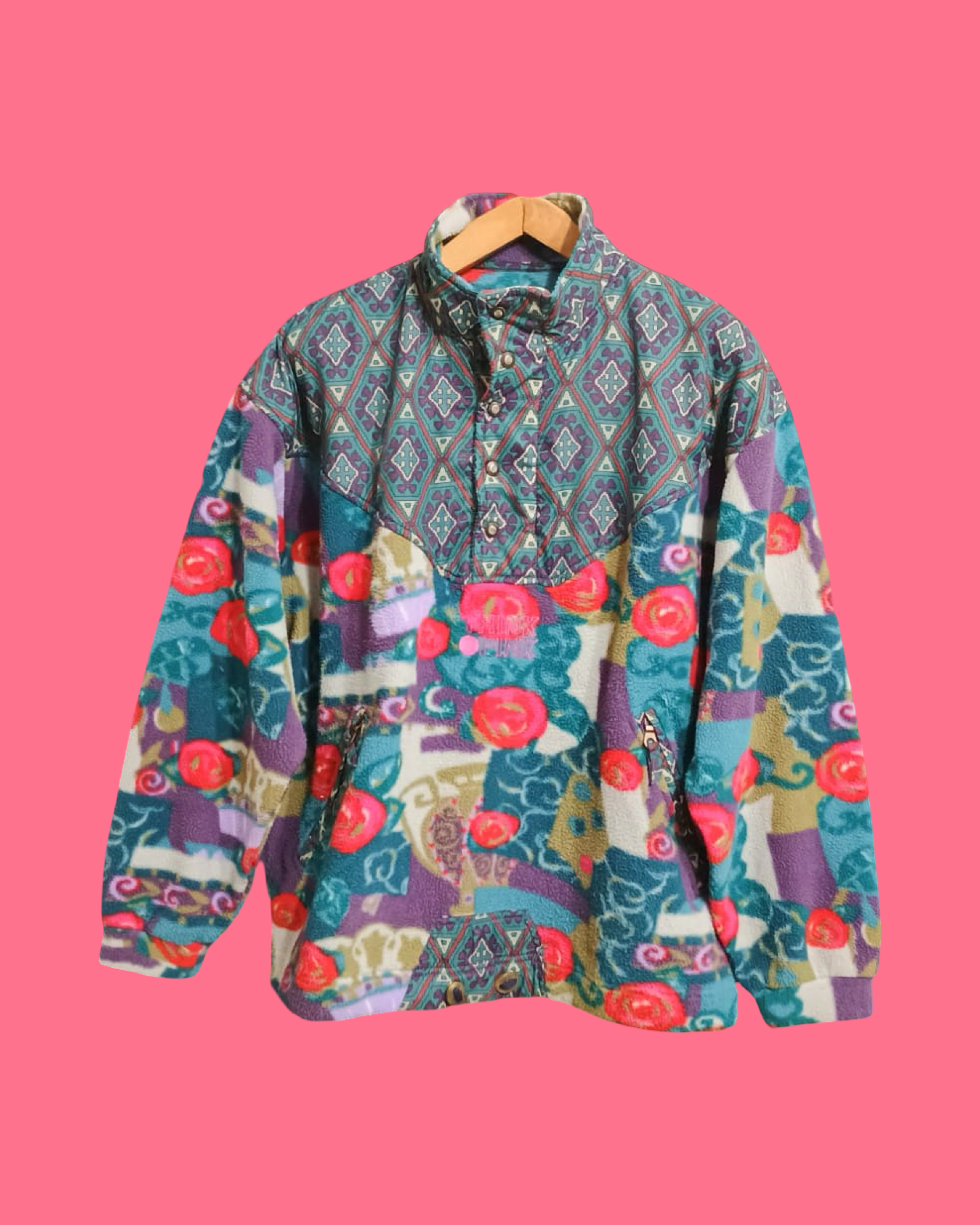 Vintage Multicolor Fantasy 90's Sweatshirt Unisex Size L