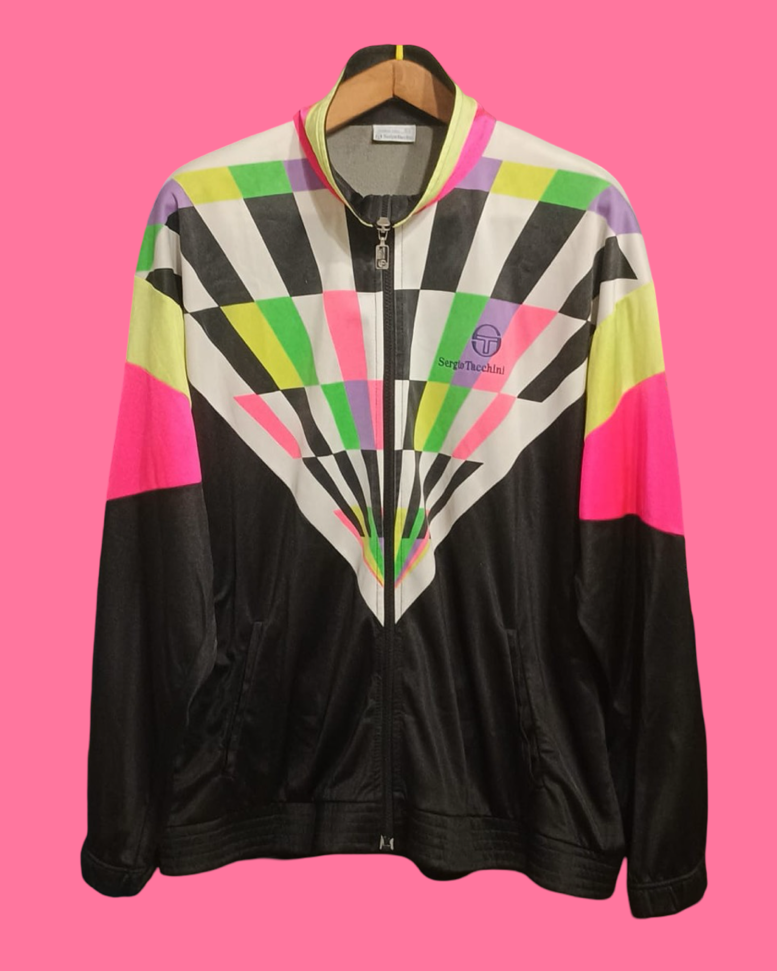 Vintage Multicolor Fantasy 90's Sergio Tacchini Sweatshirt Unisex Size L