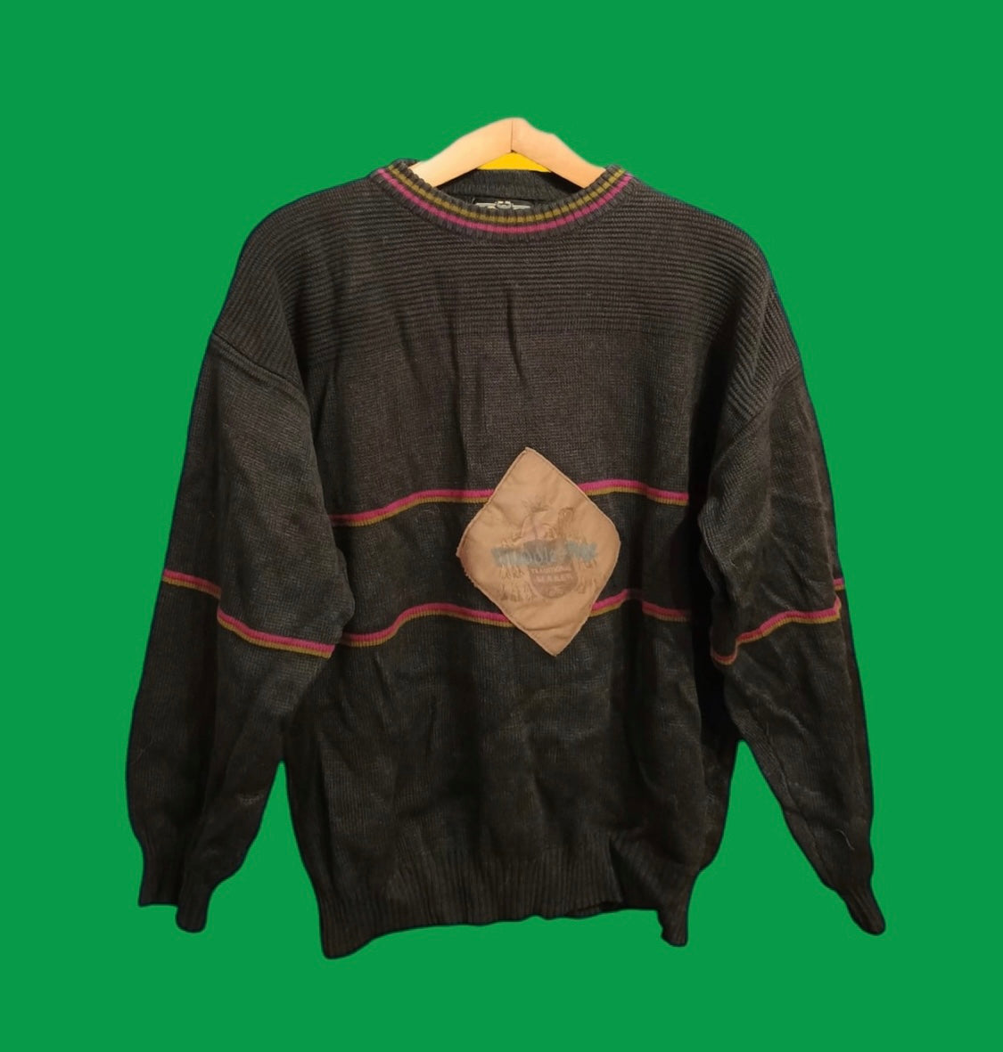 Maglione Vintage Multicolor A Fantasia Anni 90 Unisex Size M