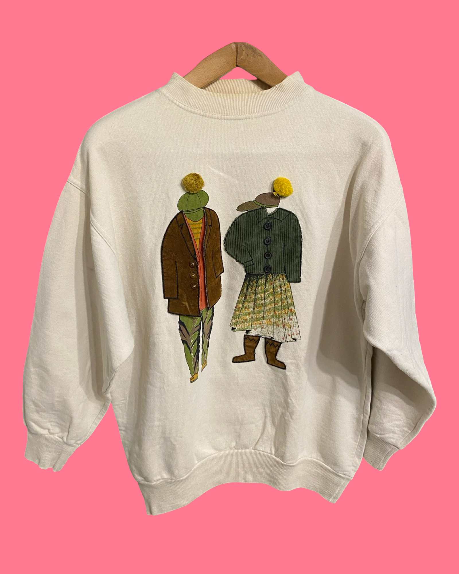 Vintage Multicolor Fantasy 90's Sweatshirt Woman Size M