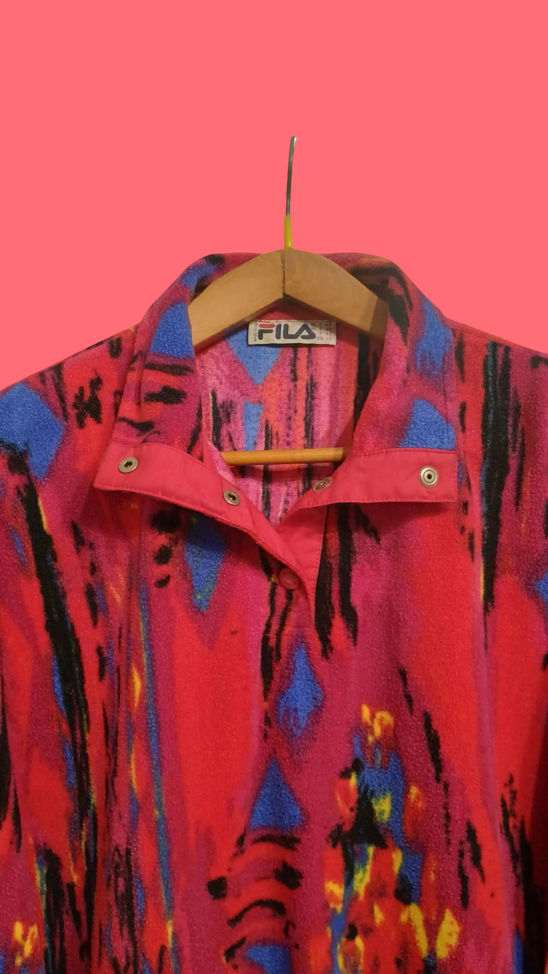 Vintage Multicolor Fantasy Fila 90's Sweatshirt Woman Size M